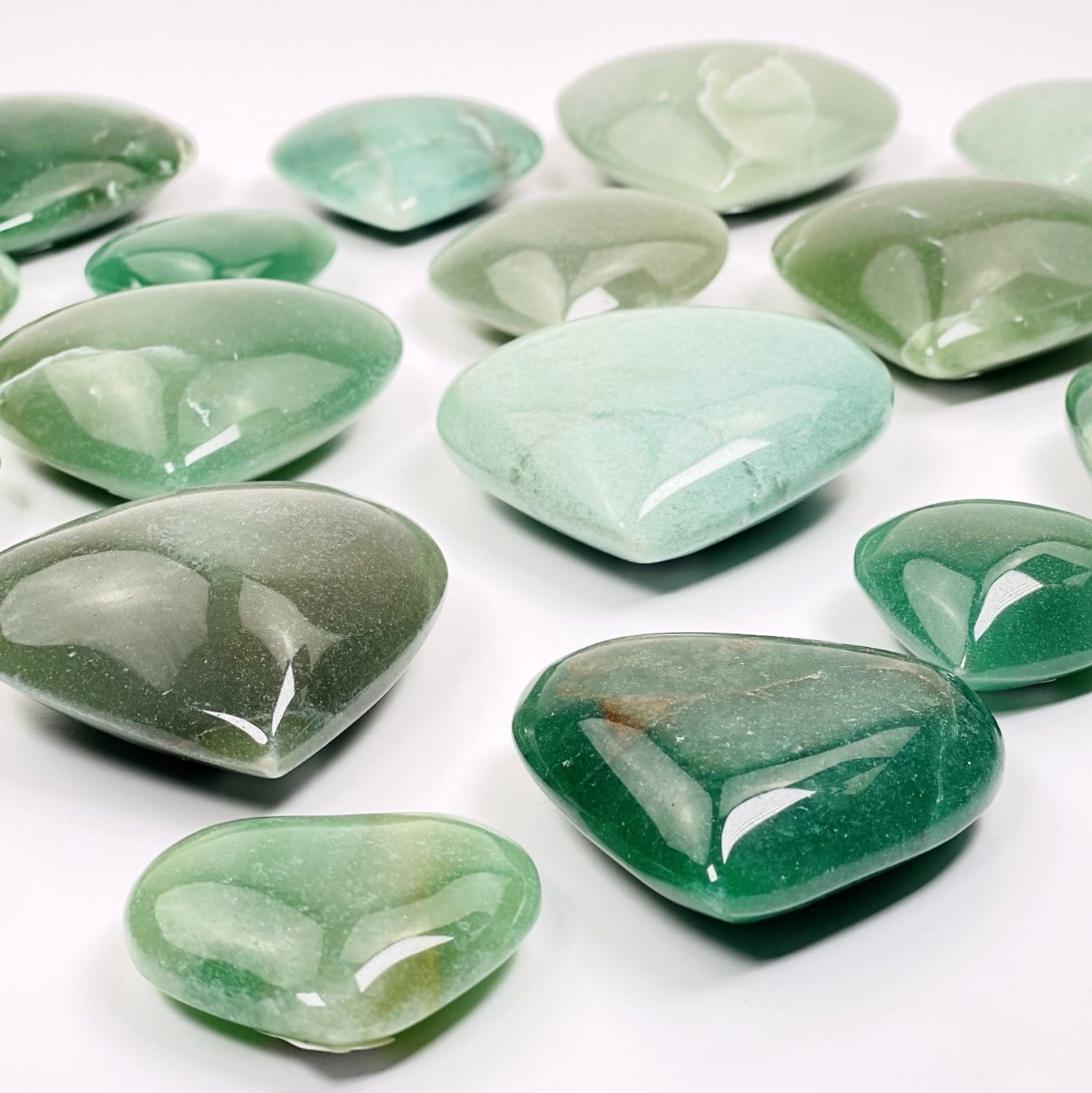green hearts close up