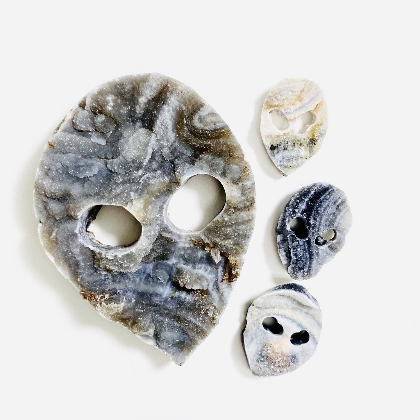 alien head cabochons available in large and small sizes 