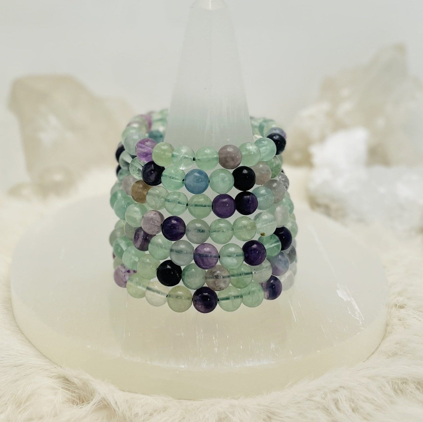 close up of the details on the beads 