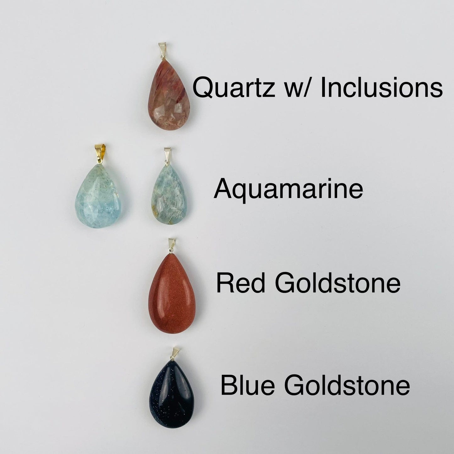 Crystal Teardrop Pendants
