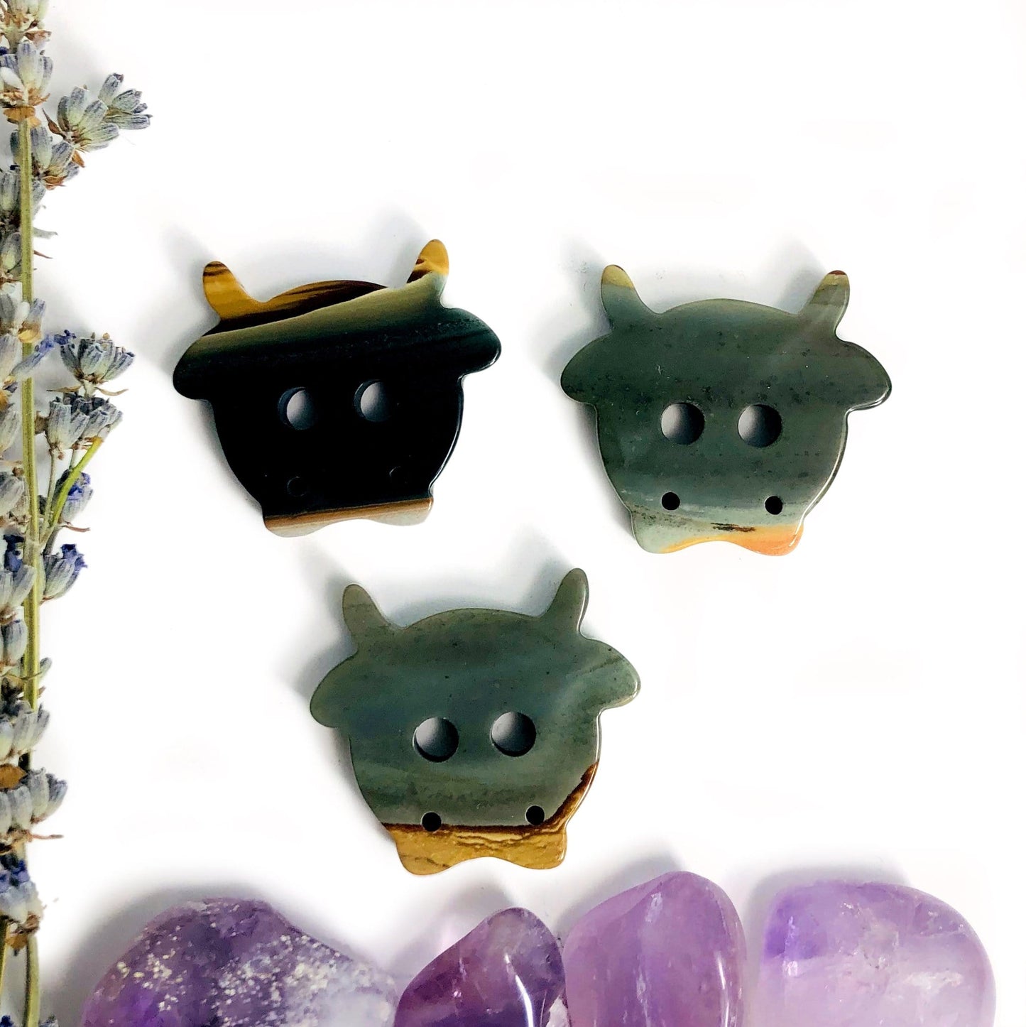 Gemstone Cow Shaped Cabochon
