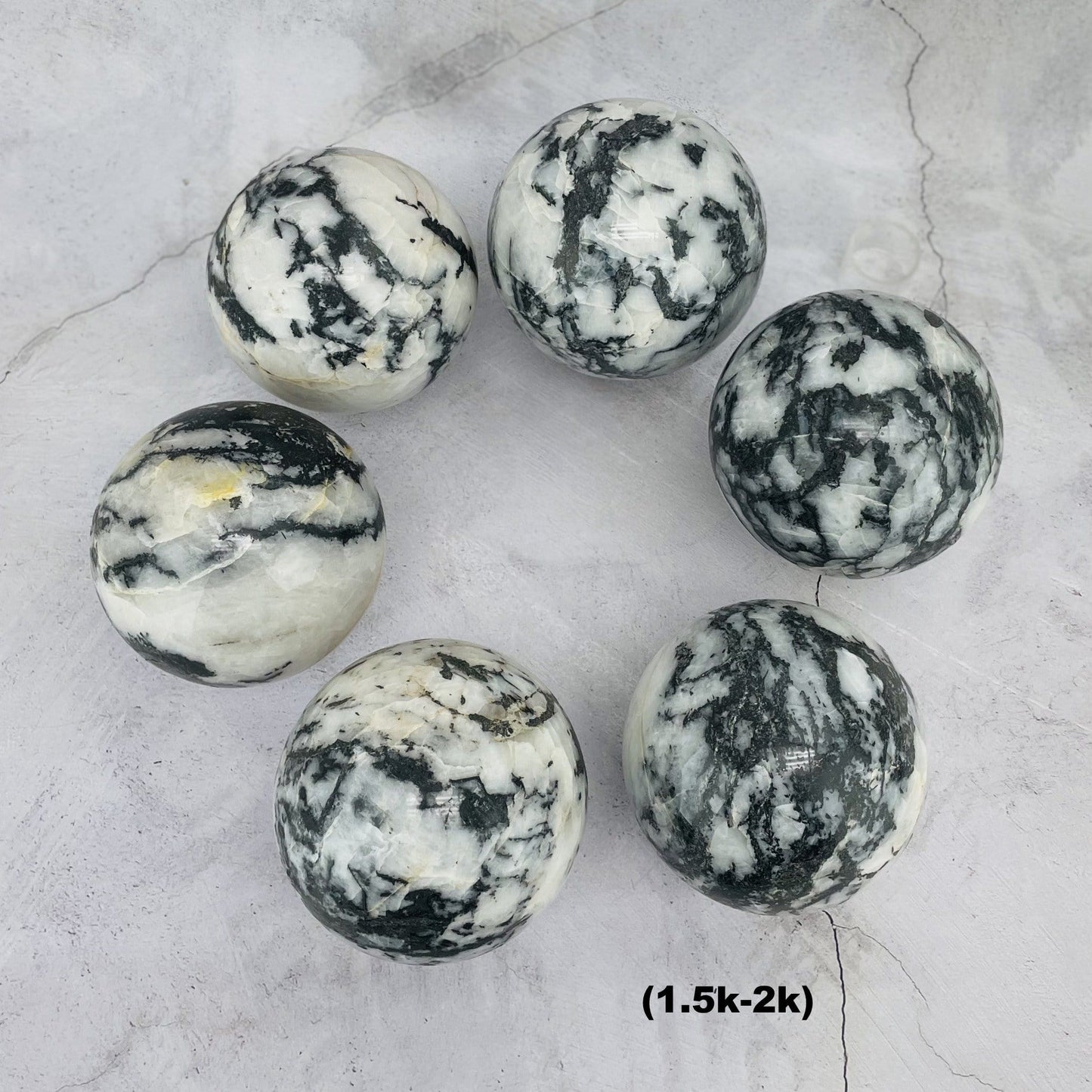 Zebra Jasper Stone Crystal Sphere Ball