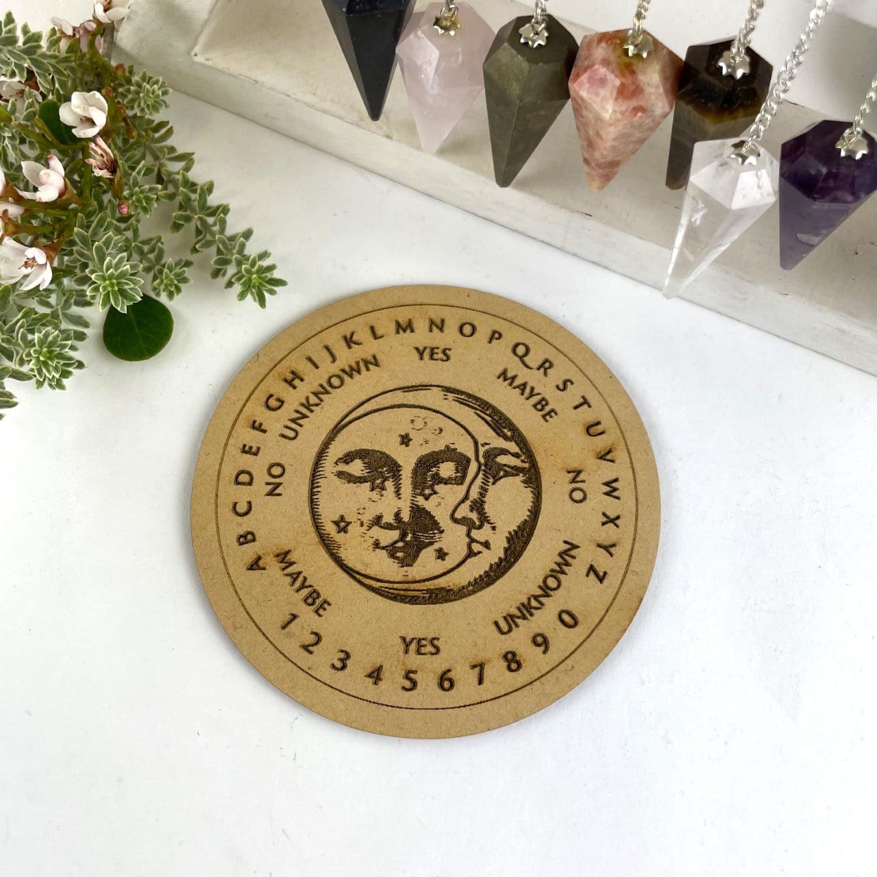 Sun and moon pendulum board top view 