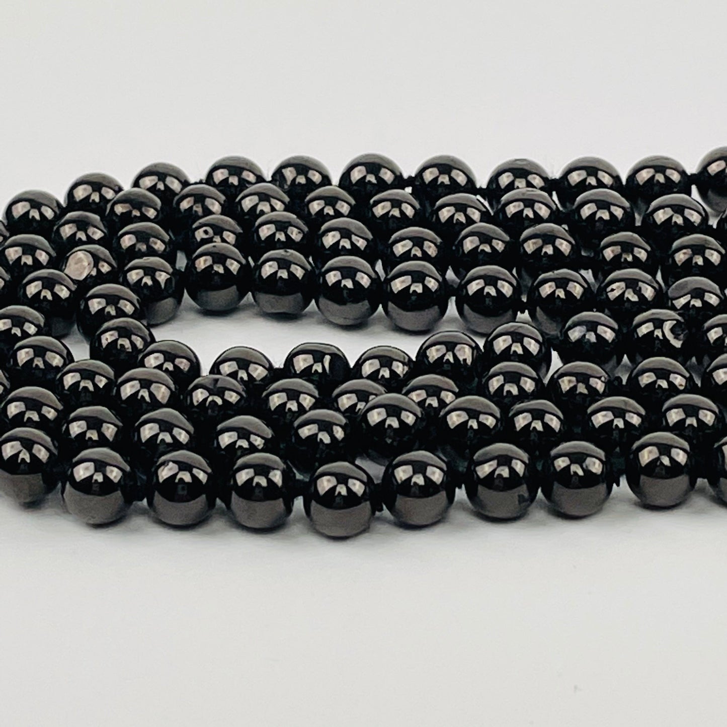 up close shot of Shungite Candy Necklace
