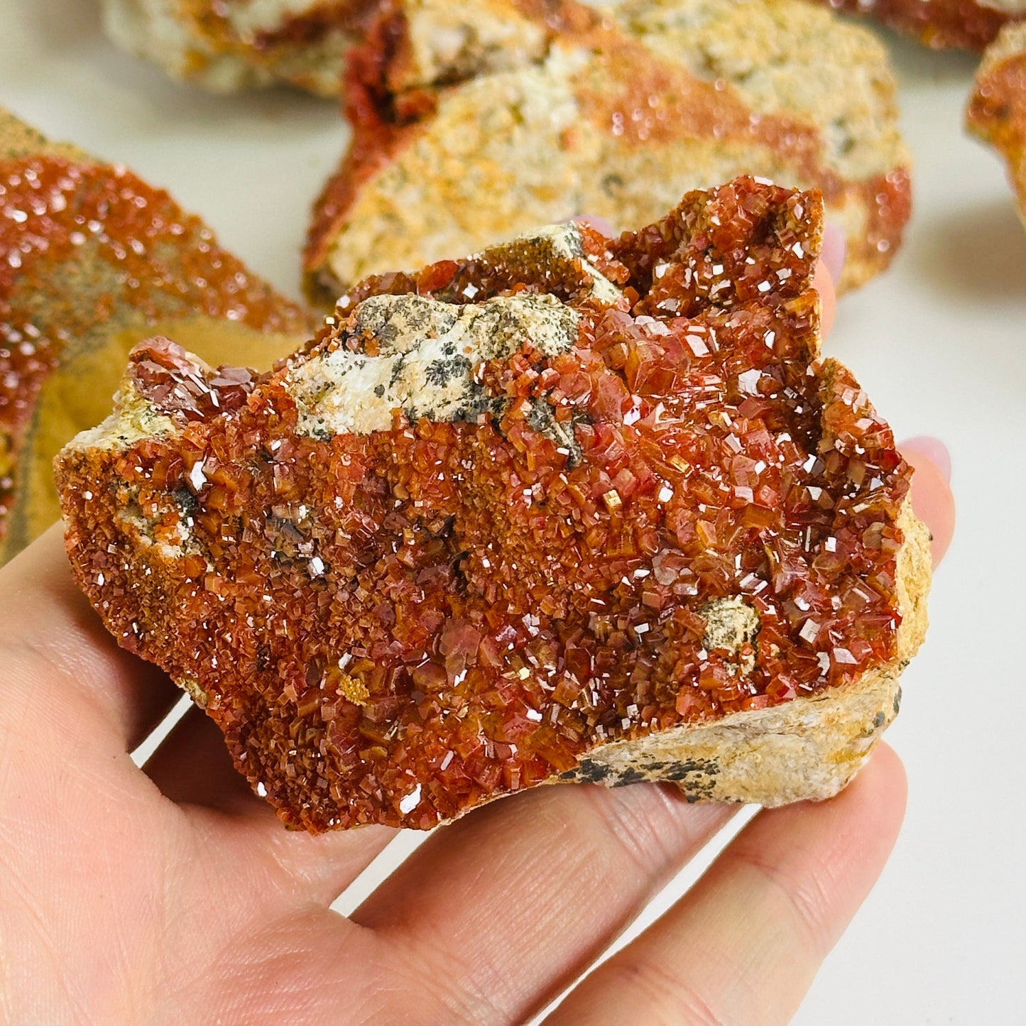 vanadinite on white background