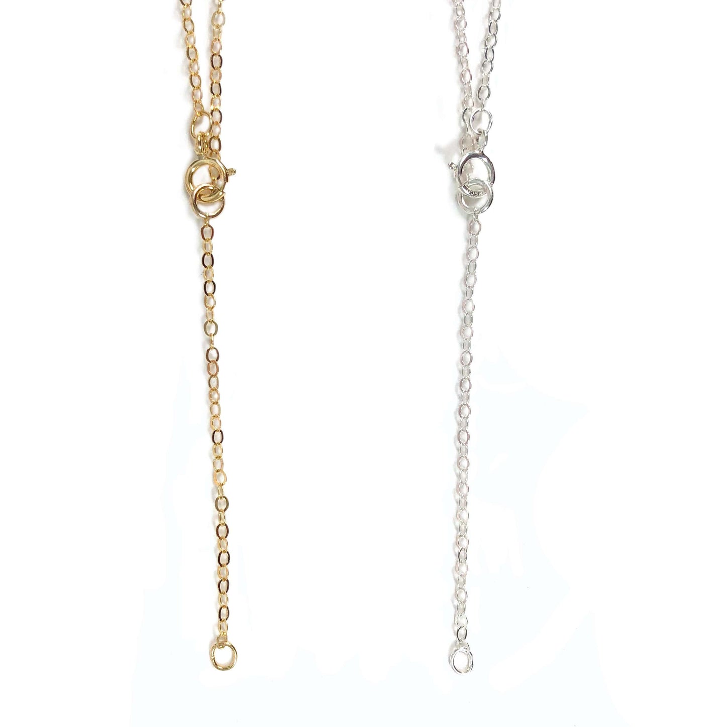 close up of the clasp in the back. it can be adjusted to be a little longer 