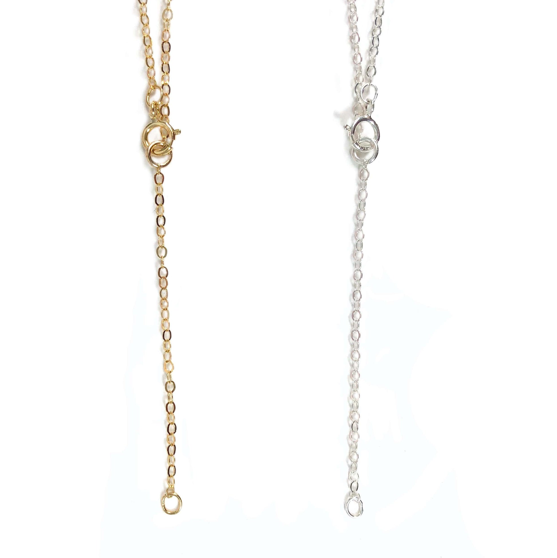 close up of the clasp in the back. it can be adjusted to be a little longer 
