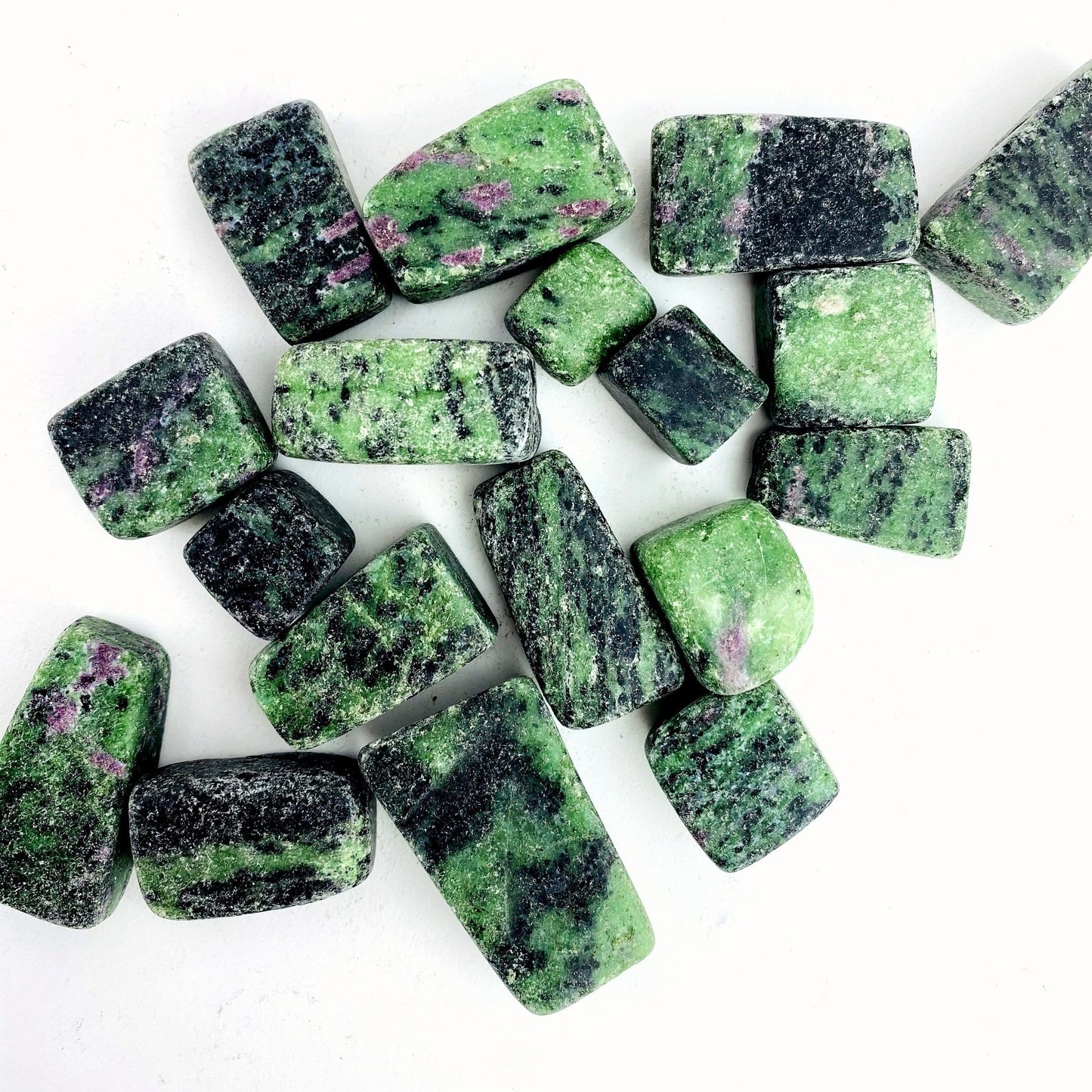 Ruby Zoisite Cubed Tumbled Stones - 0.5 lb or 1.0 lb