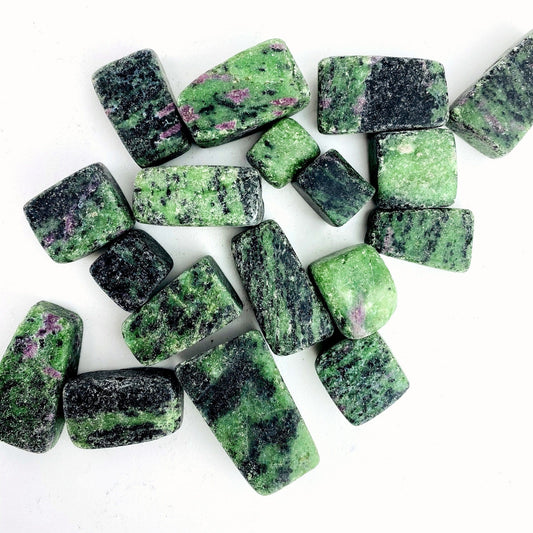 Ruby Zoisite Cubed Tumbled Stones - 0.5 lb or 1.0 lb