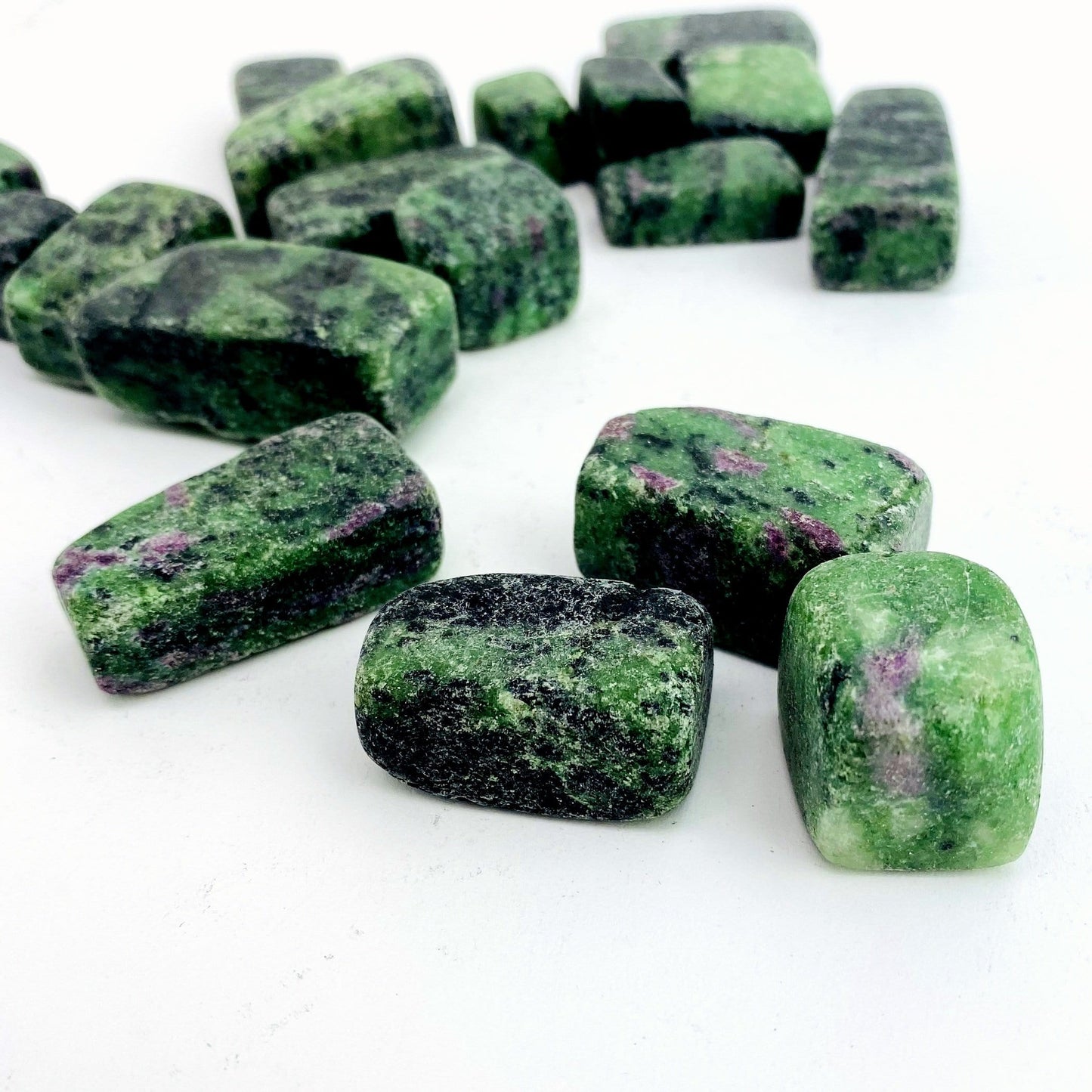Ruby Zoisite Cubed Tumbled Stones - 0.5 lb or 1.0 lb