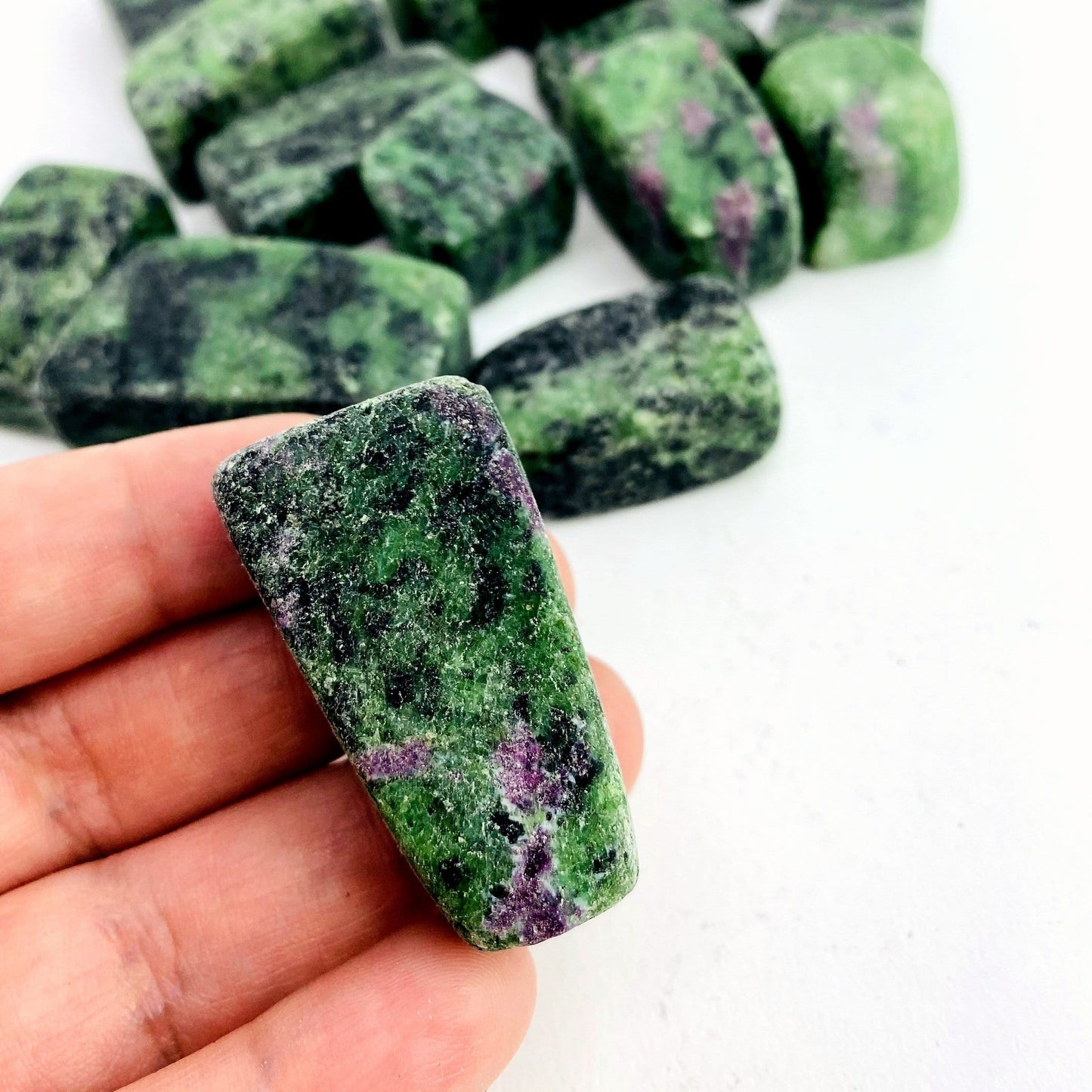 Ruby Zoisite Cubed Tumbled Stones - 0.5 lb or 1.0 lb
