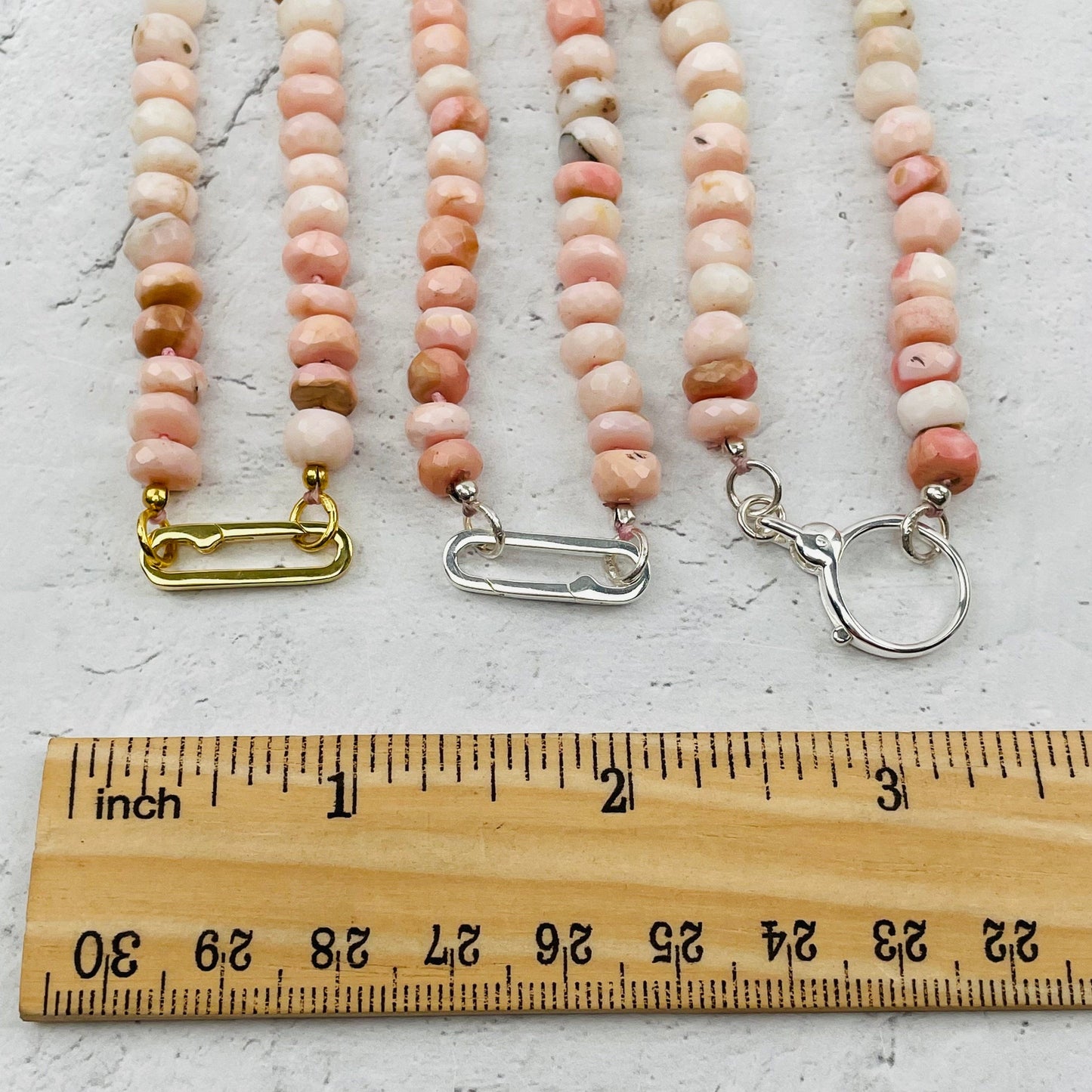 Pink Opal Candy Necklace - You Choose Style -