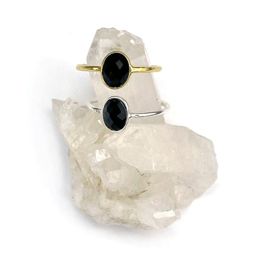 Gemstone Rings  - 2 on a crystal