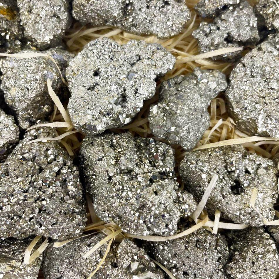 Up close shot of Rough Pyrite
