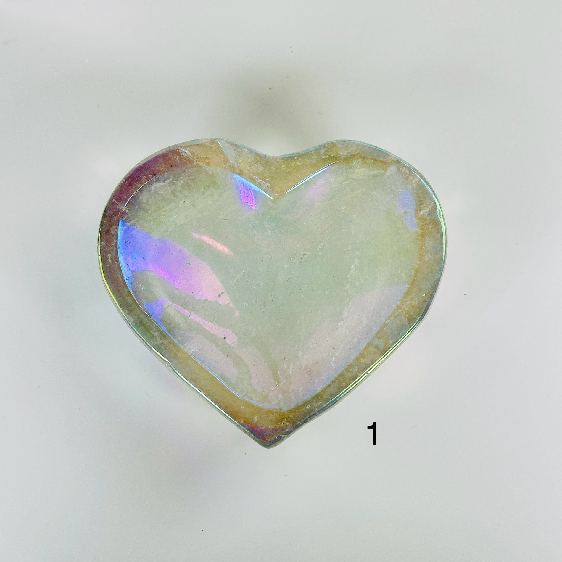 crystal quartz with decorations in the background
