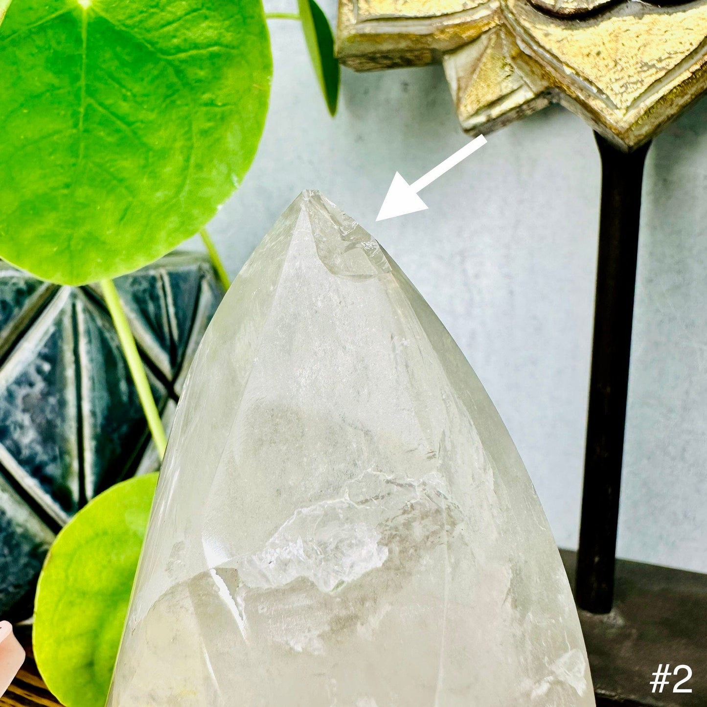 Crystal Quartz Flame Point - YOU CHOOSE - place of imperfection