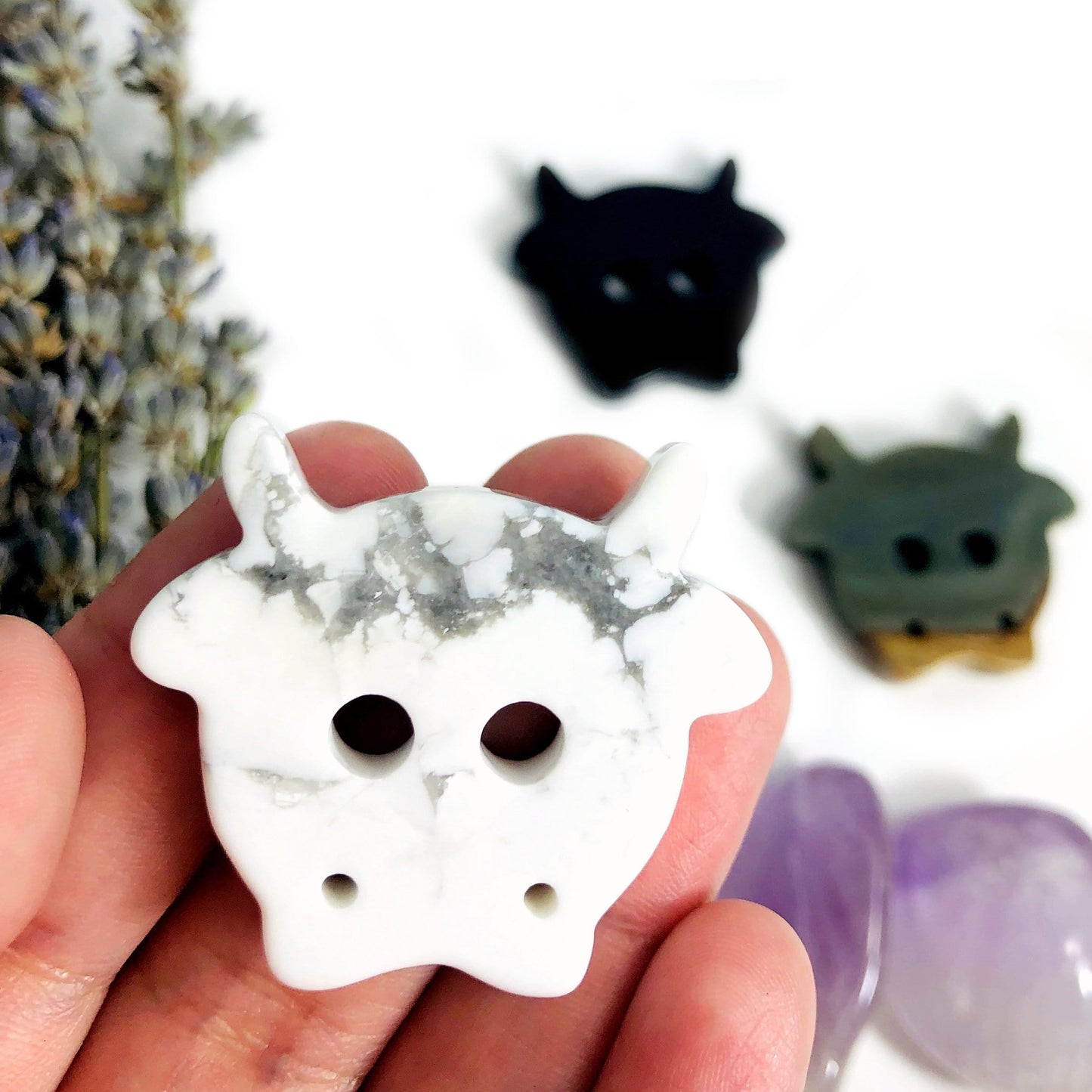 Gemstone Cow Shaped Cabochon