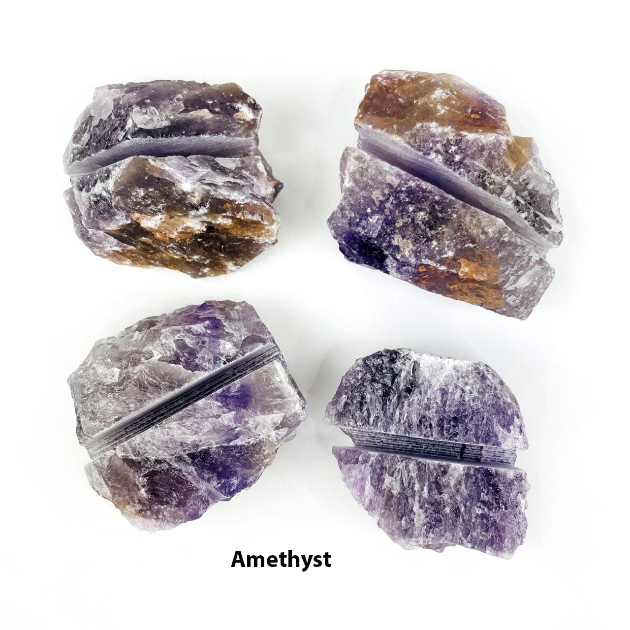 Natural Stone Business Card Holder - Large Gemstone Display