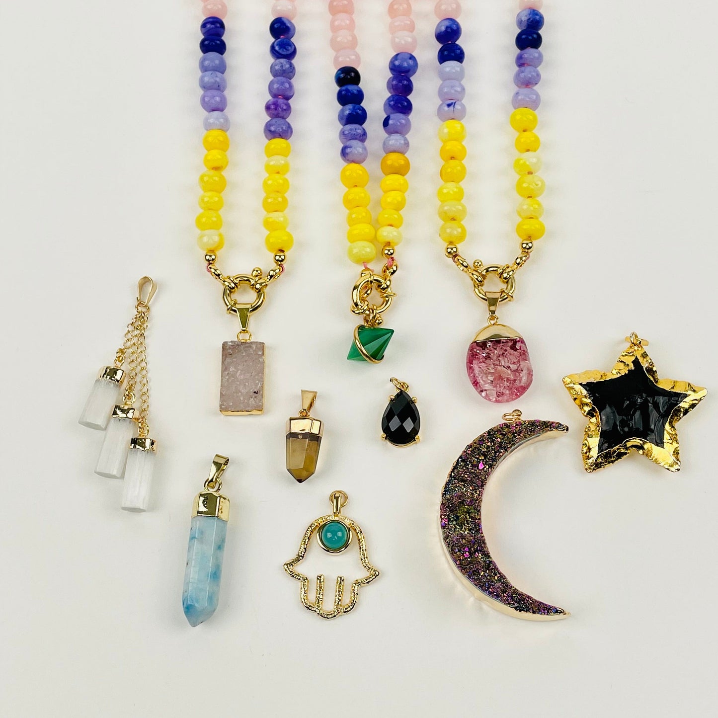 you can add a candy charm pendants to your purchase 