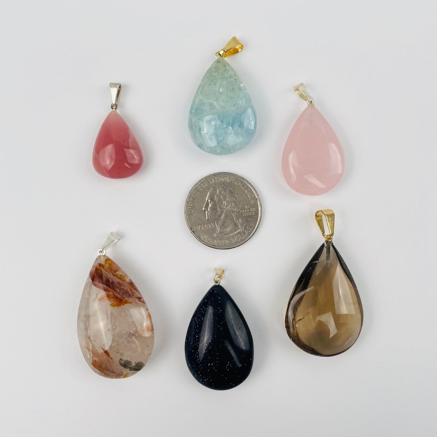 Crystal Teardrop Pendants