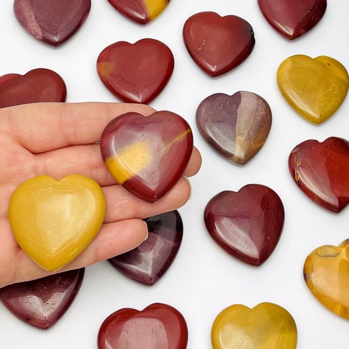 2 Mookaite Heart with others in the background