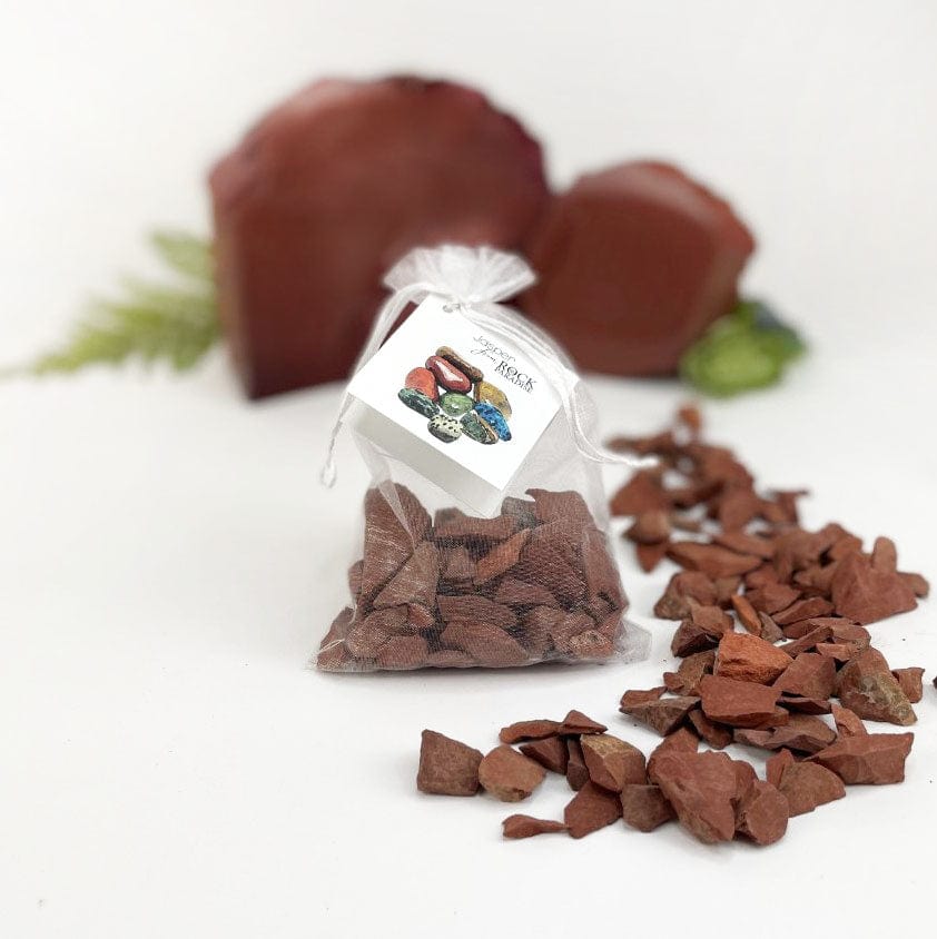 Red Jasper Stones - Tied & Tagged in an Organza Bag