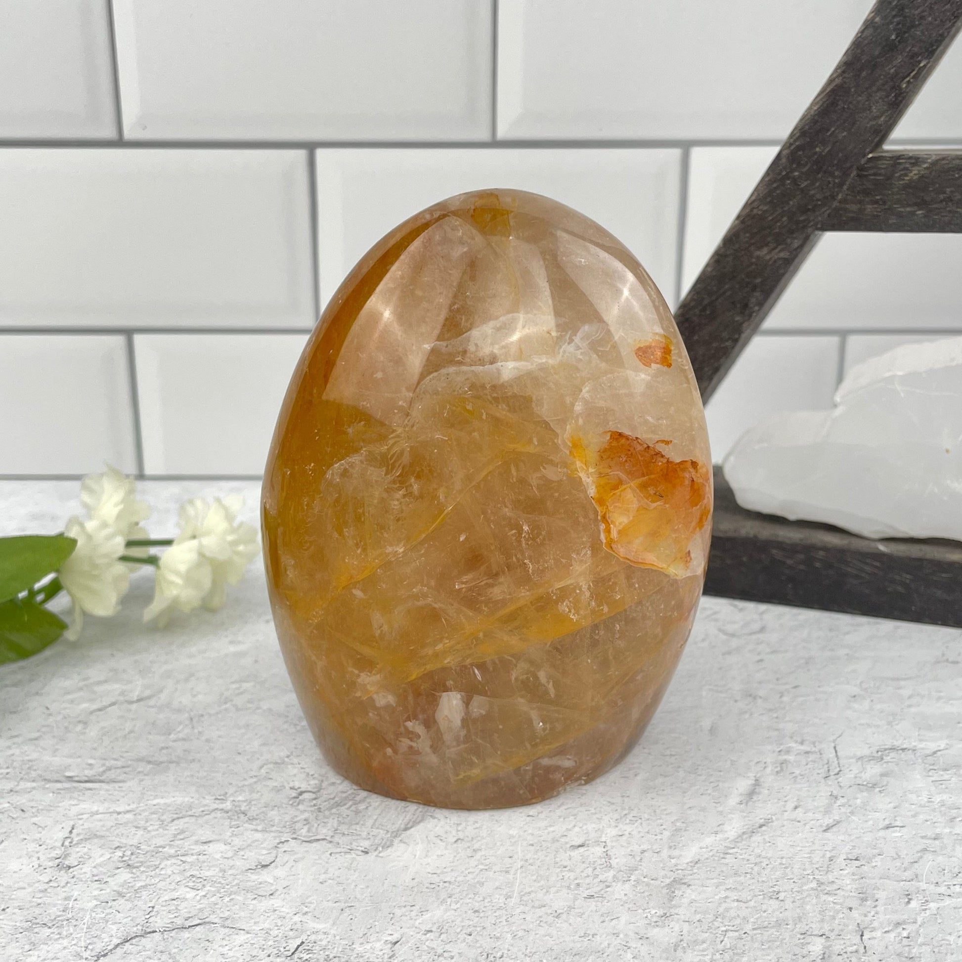 Golden Healer Cut Base displayed as home decor