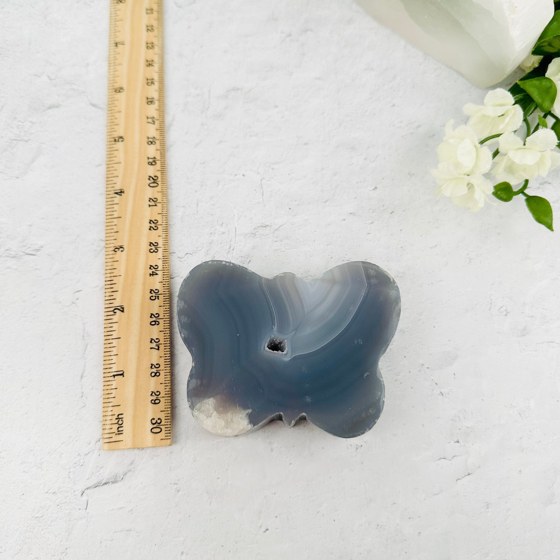 Agate Druzy Wildlife Set - YOU GET ALL - with ruler for size reference 