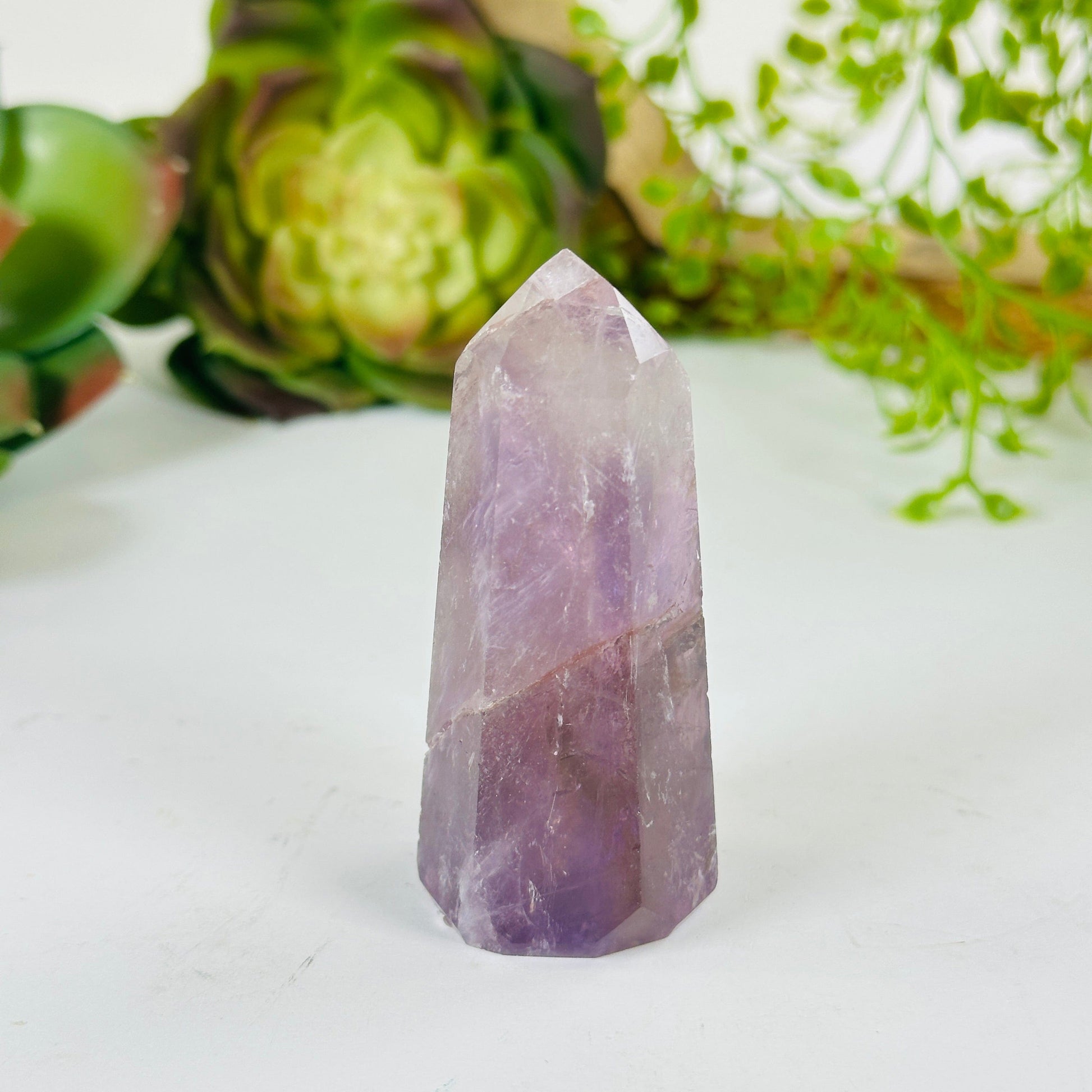 Amethyst Polished Crystal Point - One-of-a-Kind #2 front view