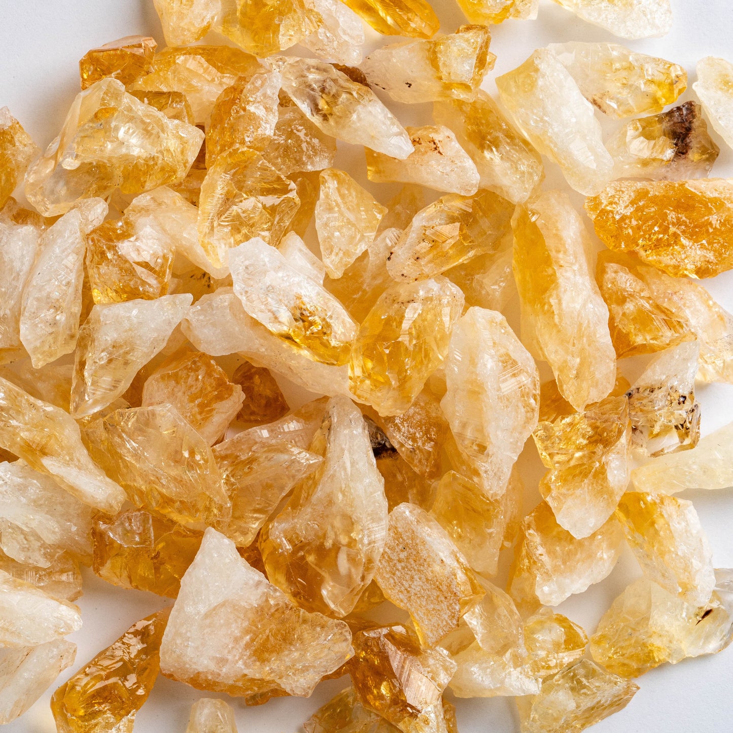 Citrine Stones - Golden Amethyst  in a pile