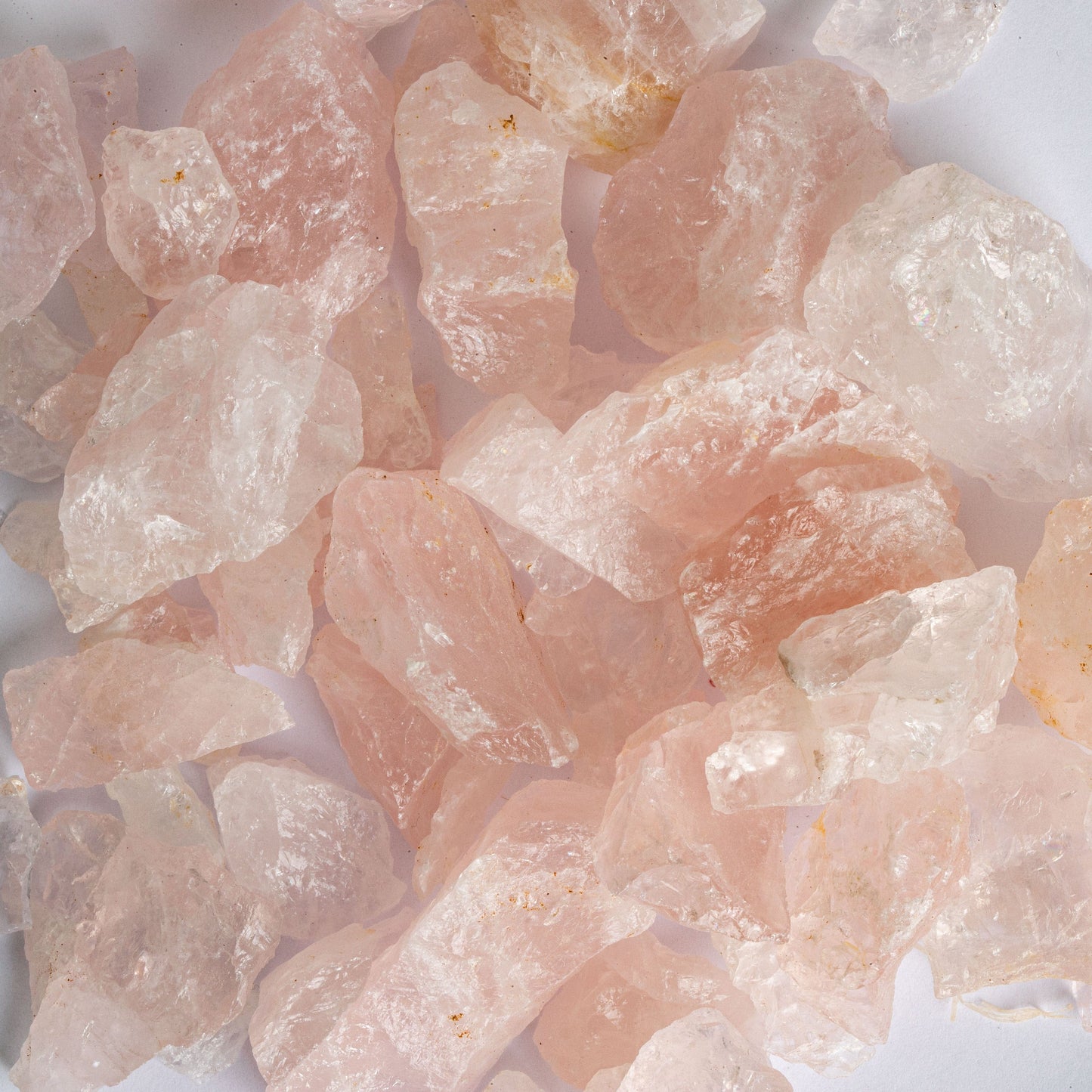 Rose Quartz Stones up close