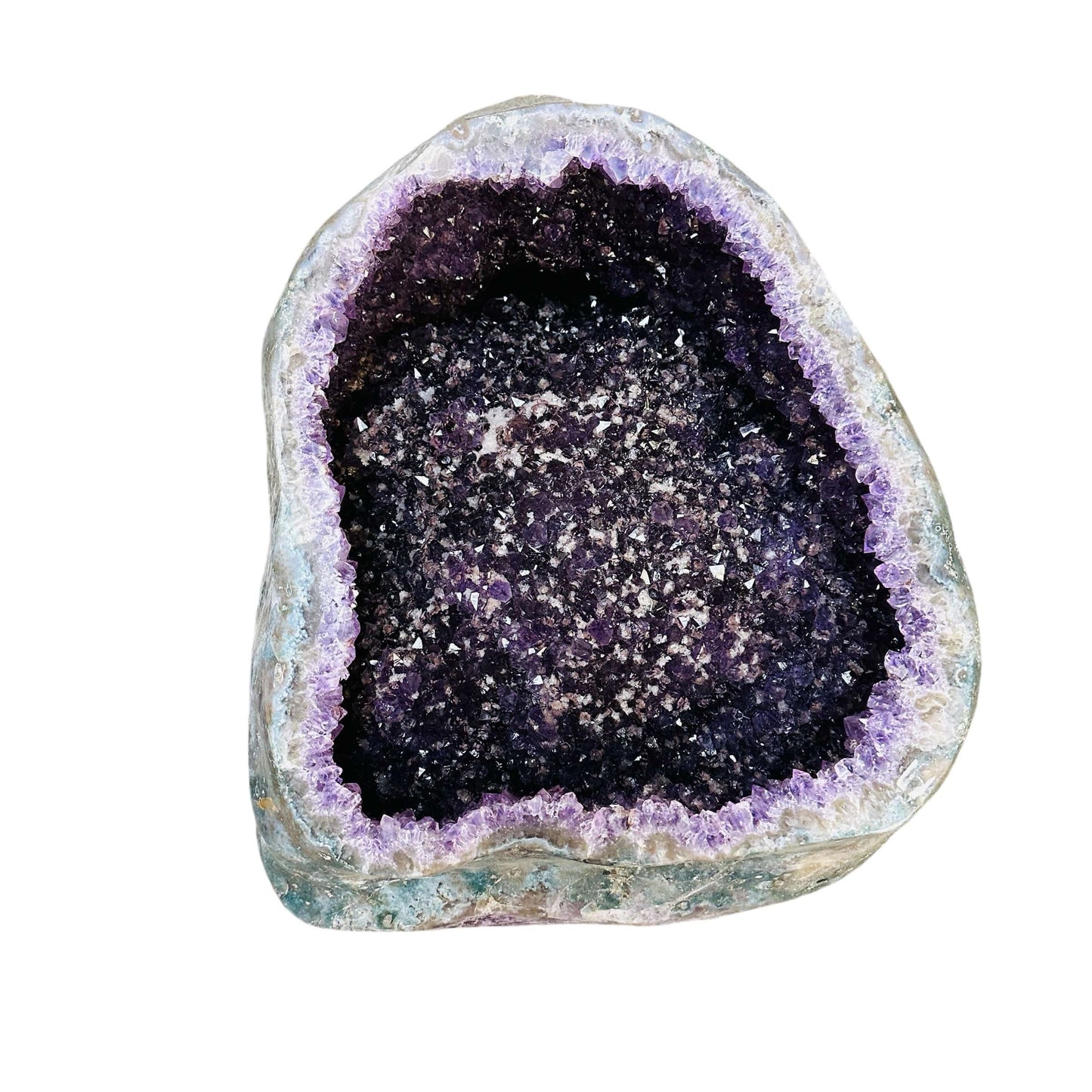 amethyst cathedral box on white background