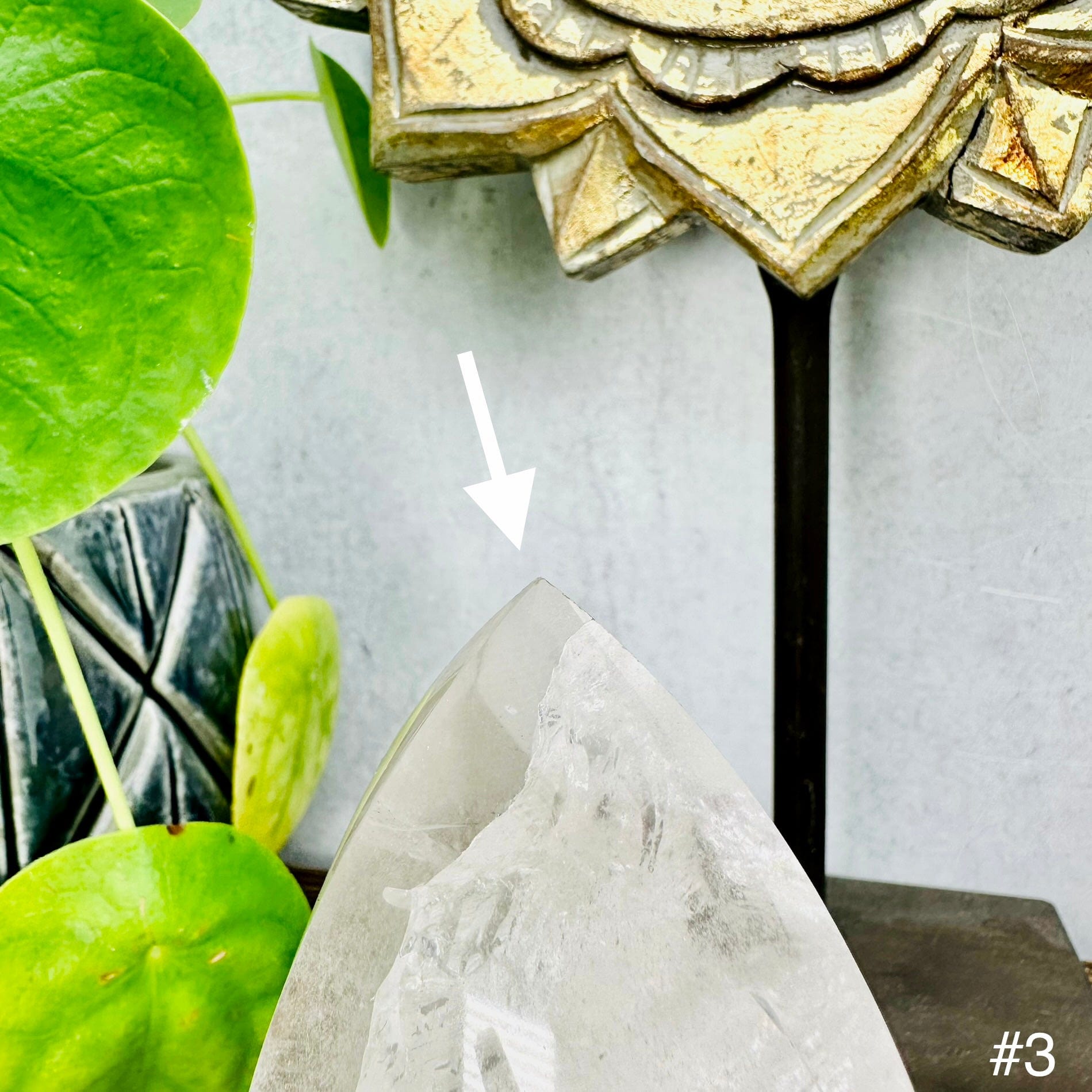 Crystal Quartz Flame Point - YOU CHOOSE - place of imperfection