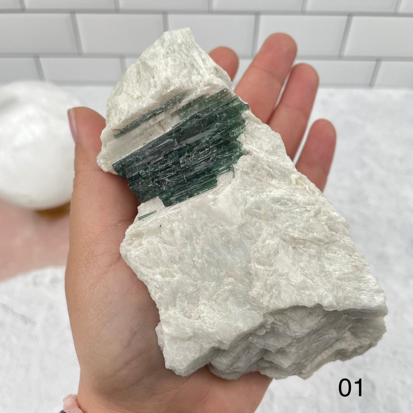 option #1 in hand for size reference. close up of the cluster formation on this one 