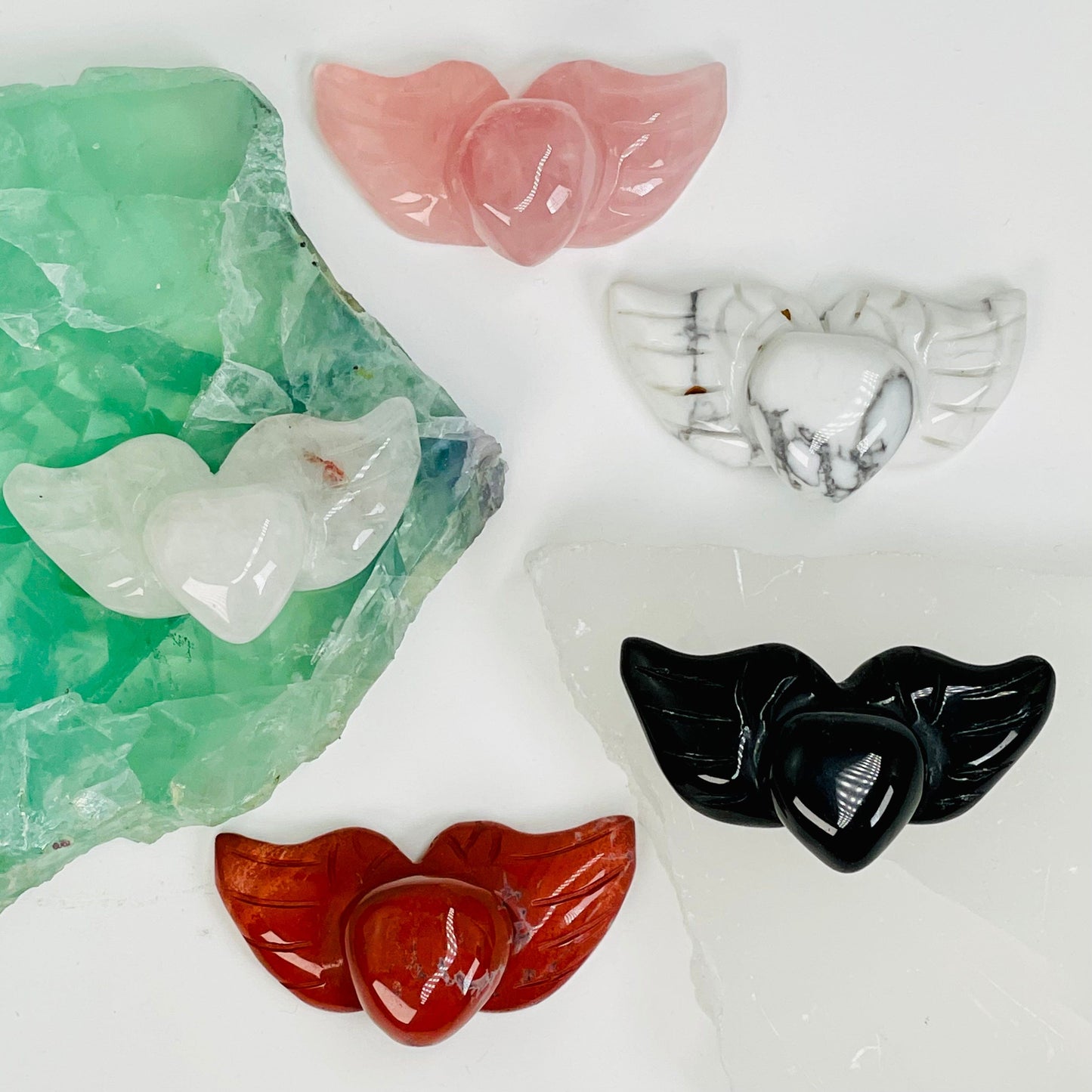 gemstones displayed to show the differences in the color types 