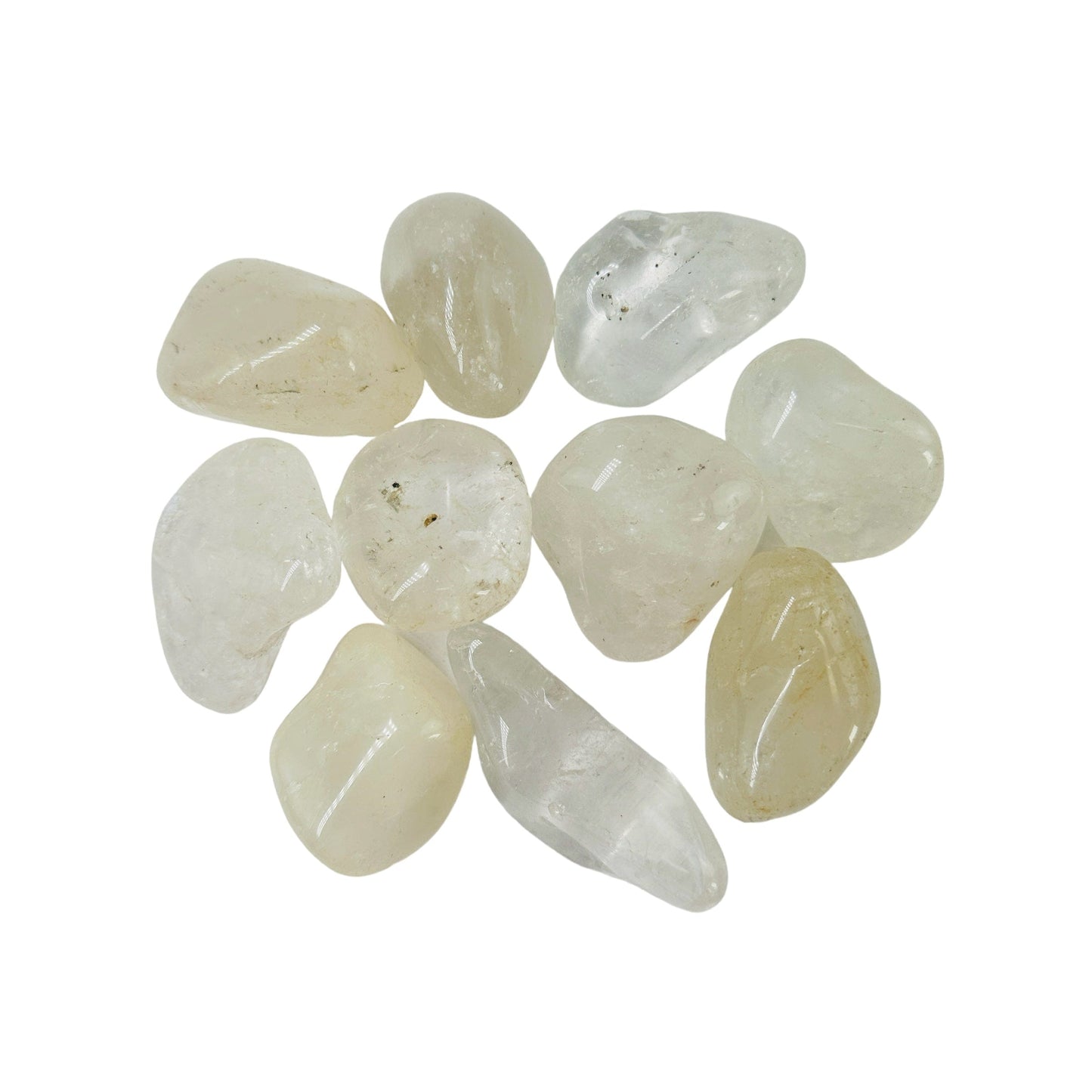Crystal Quartz Tumbled Large Size  Gemstone - 1 lb bag