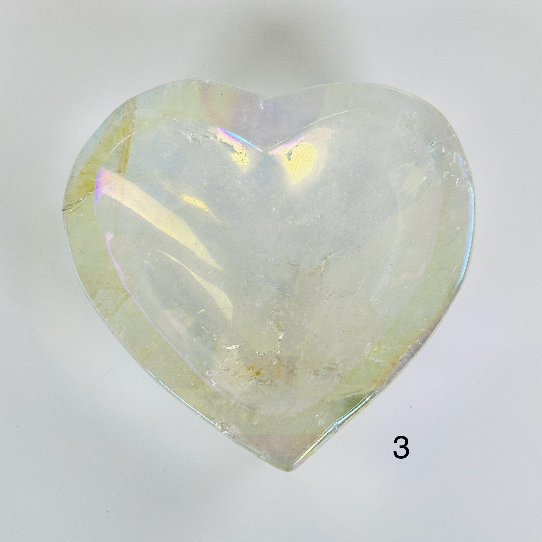 crystal quartz with decorations in the background