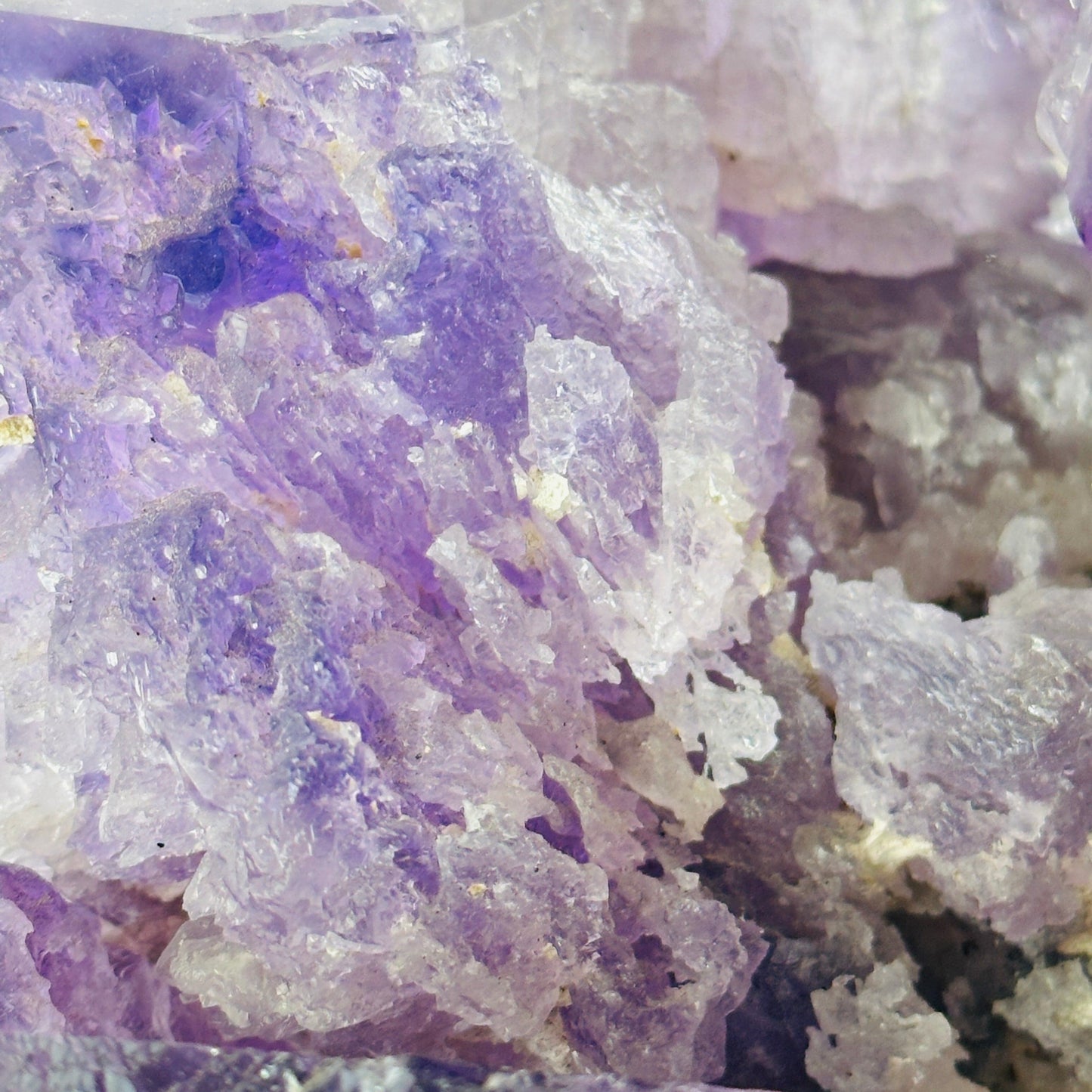 Giant Elestial Amethyst Crystal Cluster from Brazil - Rare Find closeup for detail