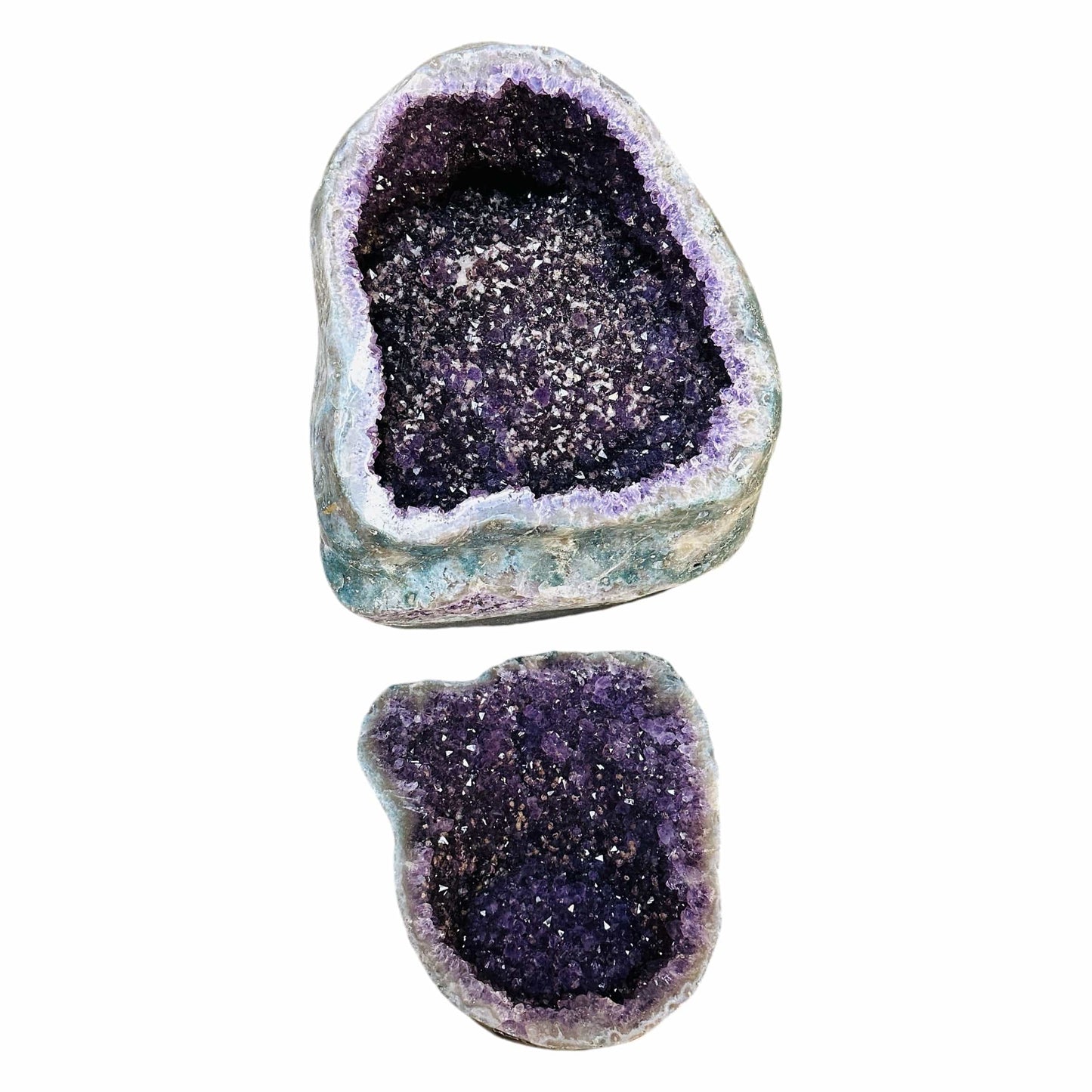 amethyst cathedral box on white background
