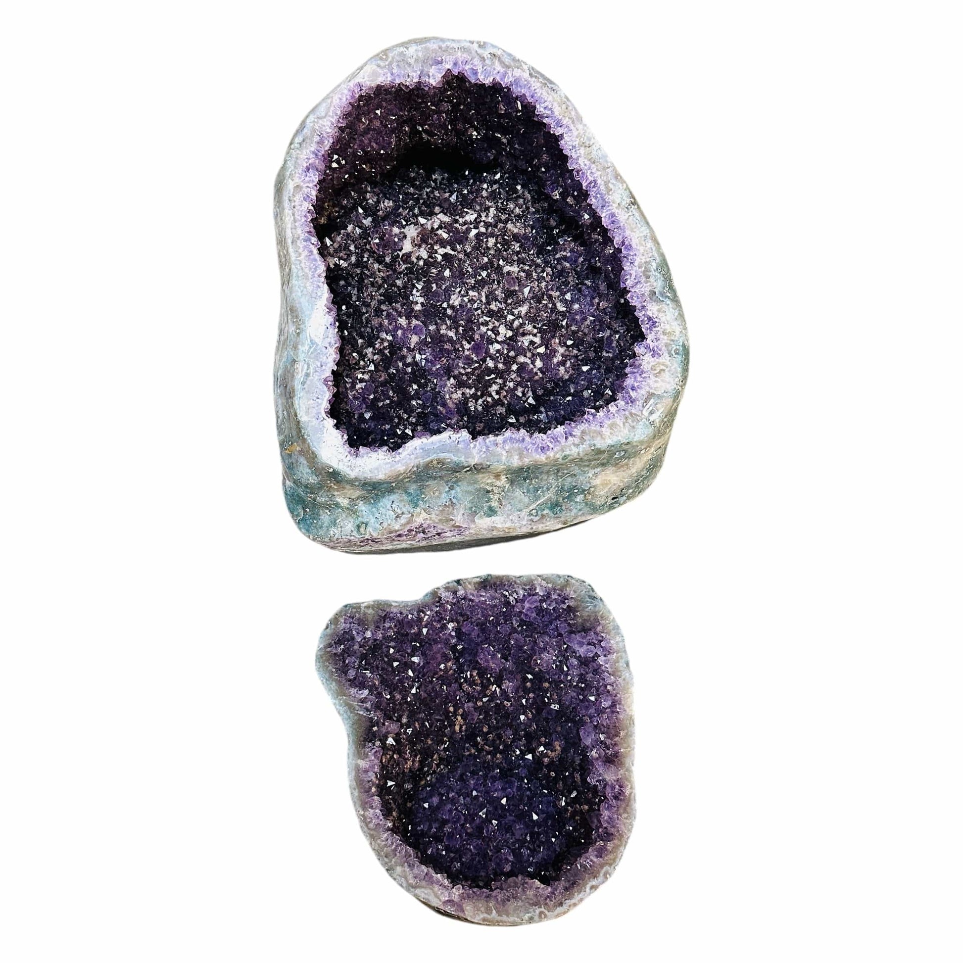 amethyst cathedral box on white background