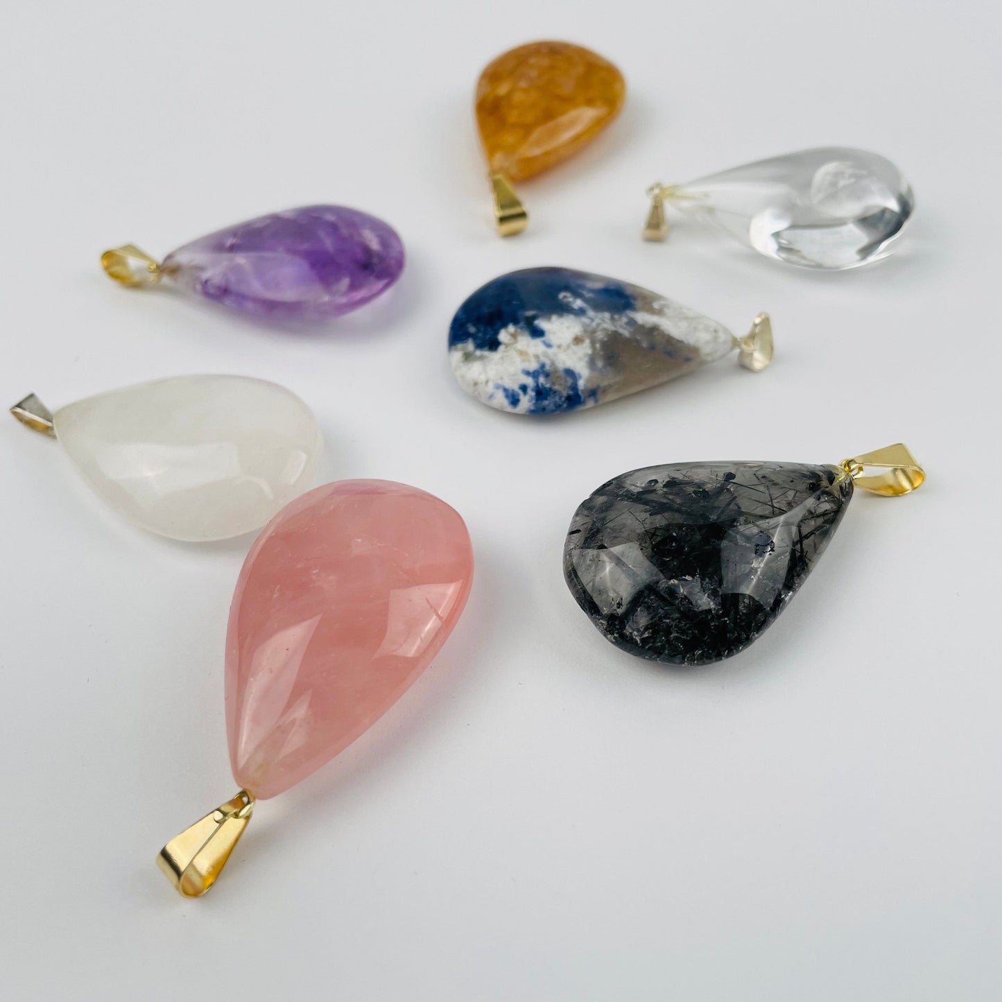 Crystal Teardrop Pendants