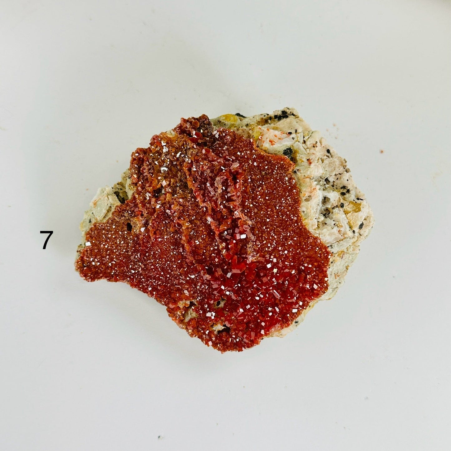 vanadinite on white background