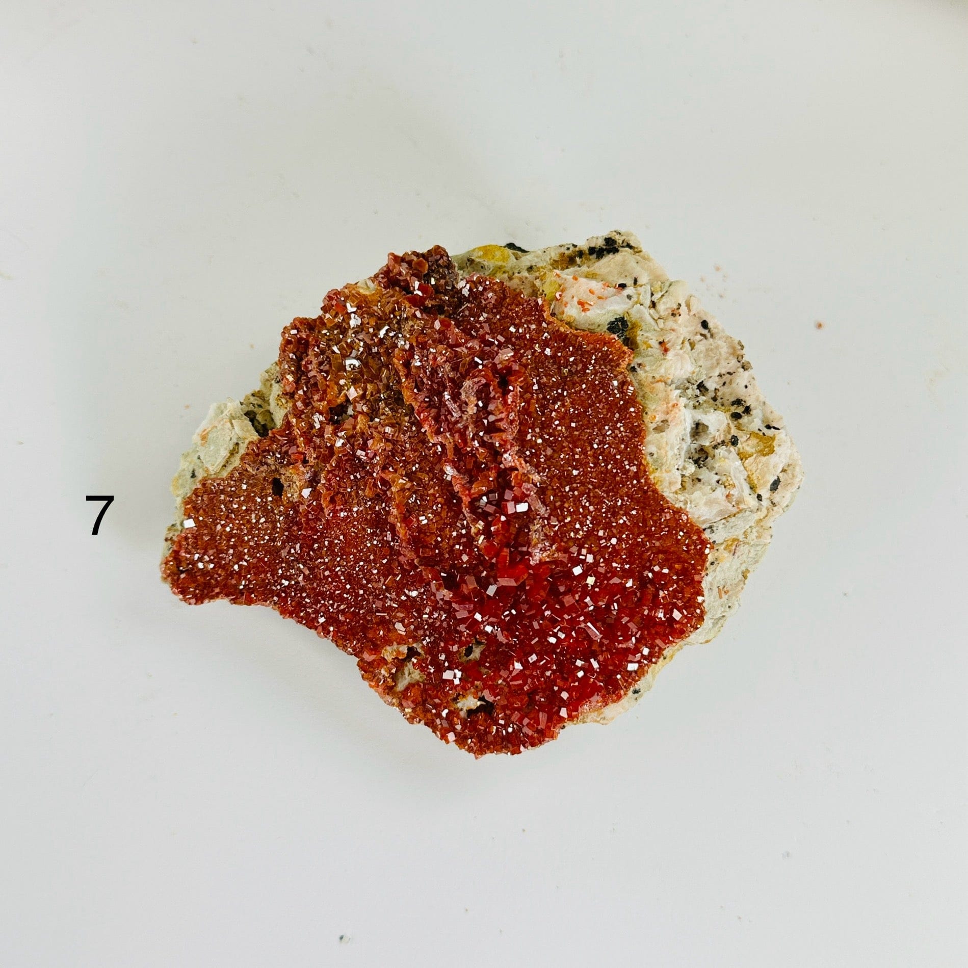 vanadinite on white background