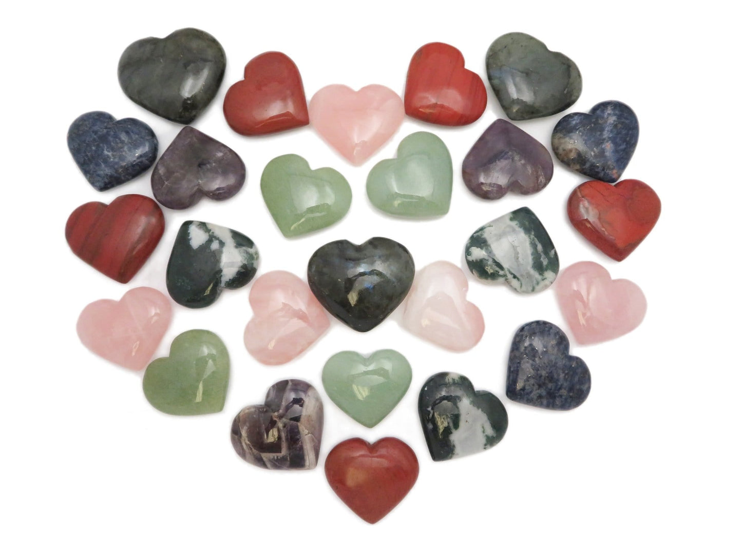 multiple stone hearts also available  on website 