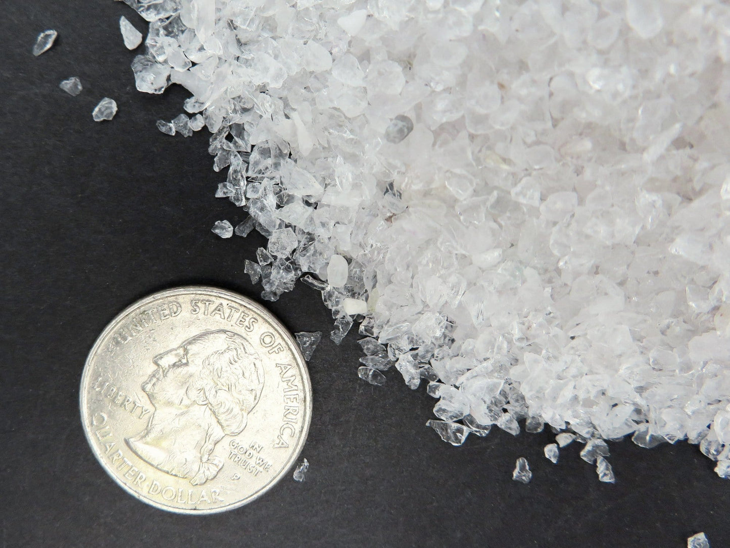 Crystal Quartz Tiny Chip Stones  - White Gemstones - Home Decor 1Pound bags