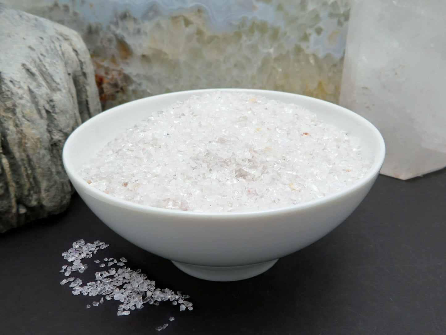 Crystal Quartz Tiny Chip Stones  - White Gemstones - Home Decor 1Pound bags