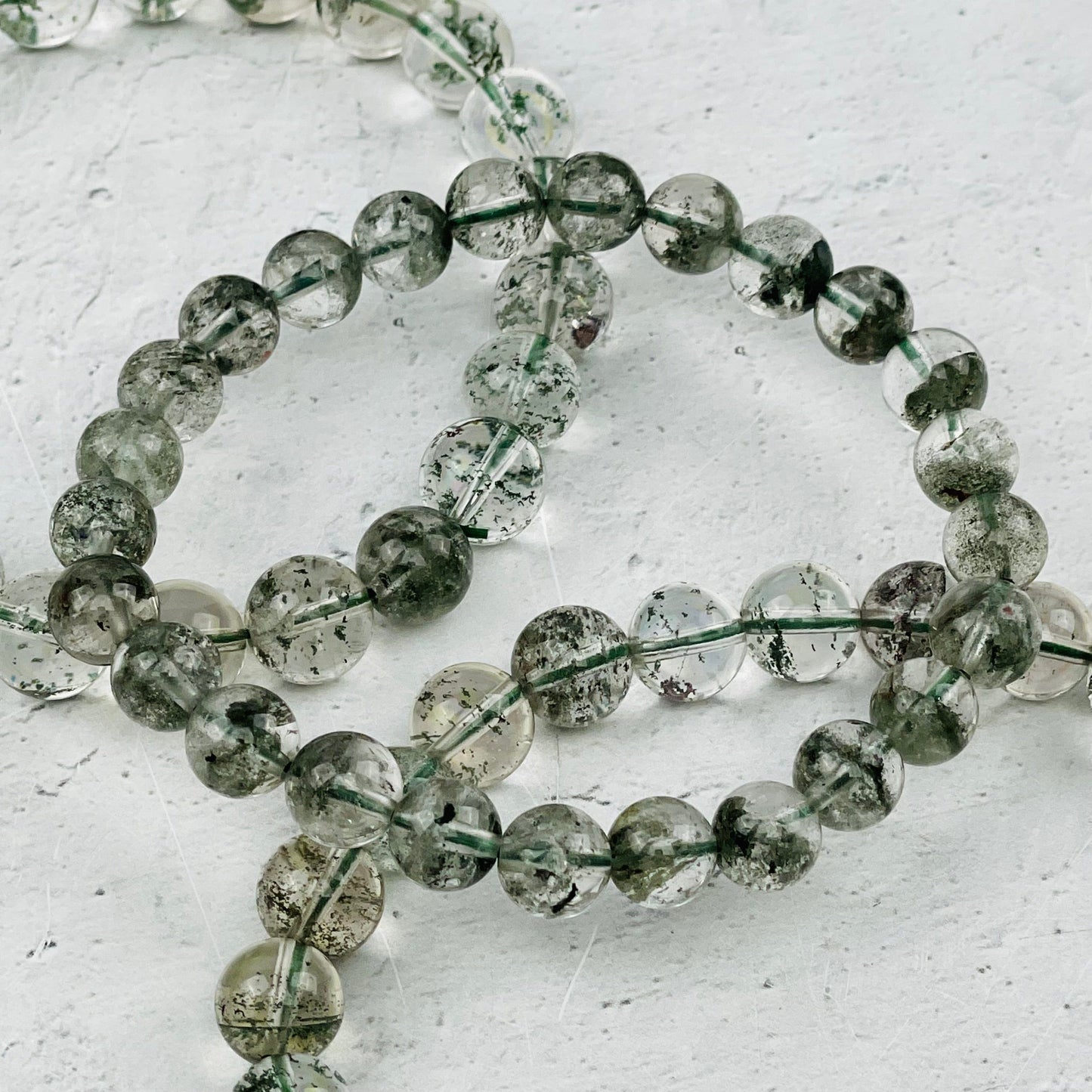 close up of the details on the lodalite bracelets 