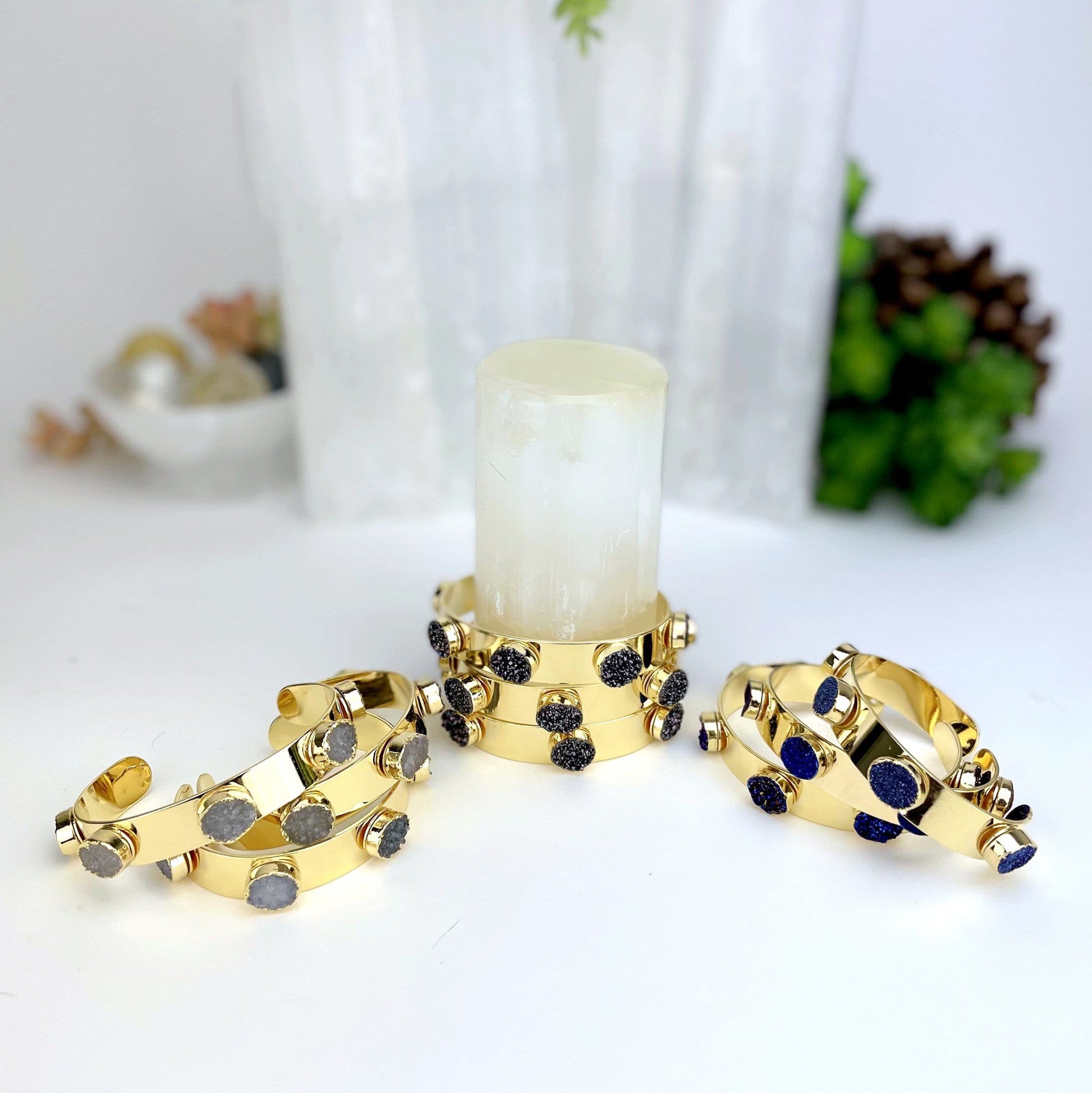 multiple bracelets displayed to show the slight differences in the color shades 