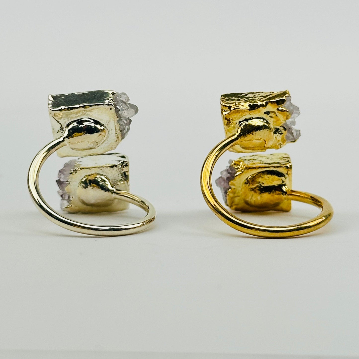 close up of the back of the adjustable rings 