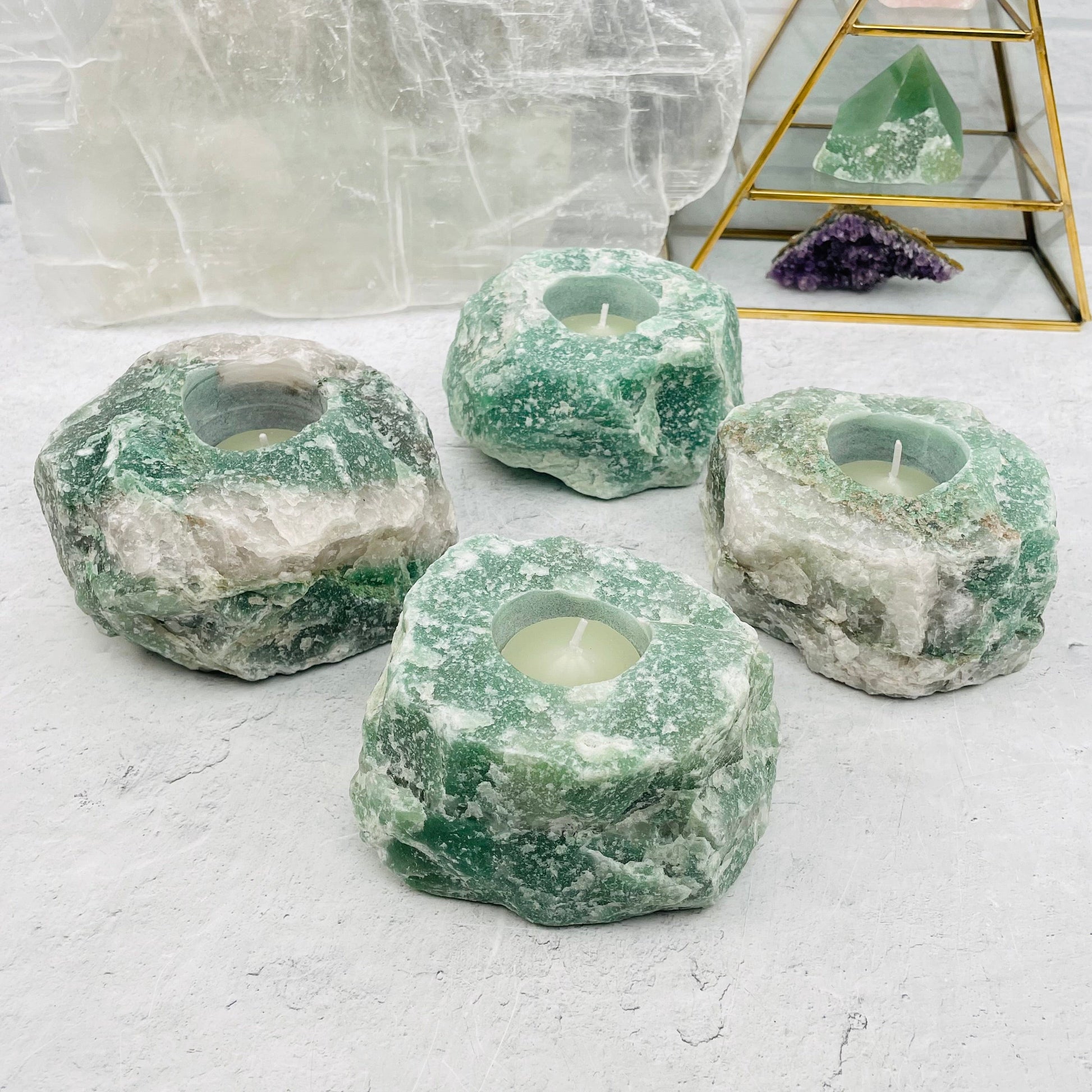 candles displayed as home decor 